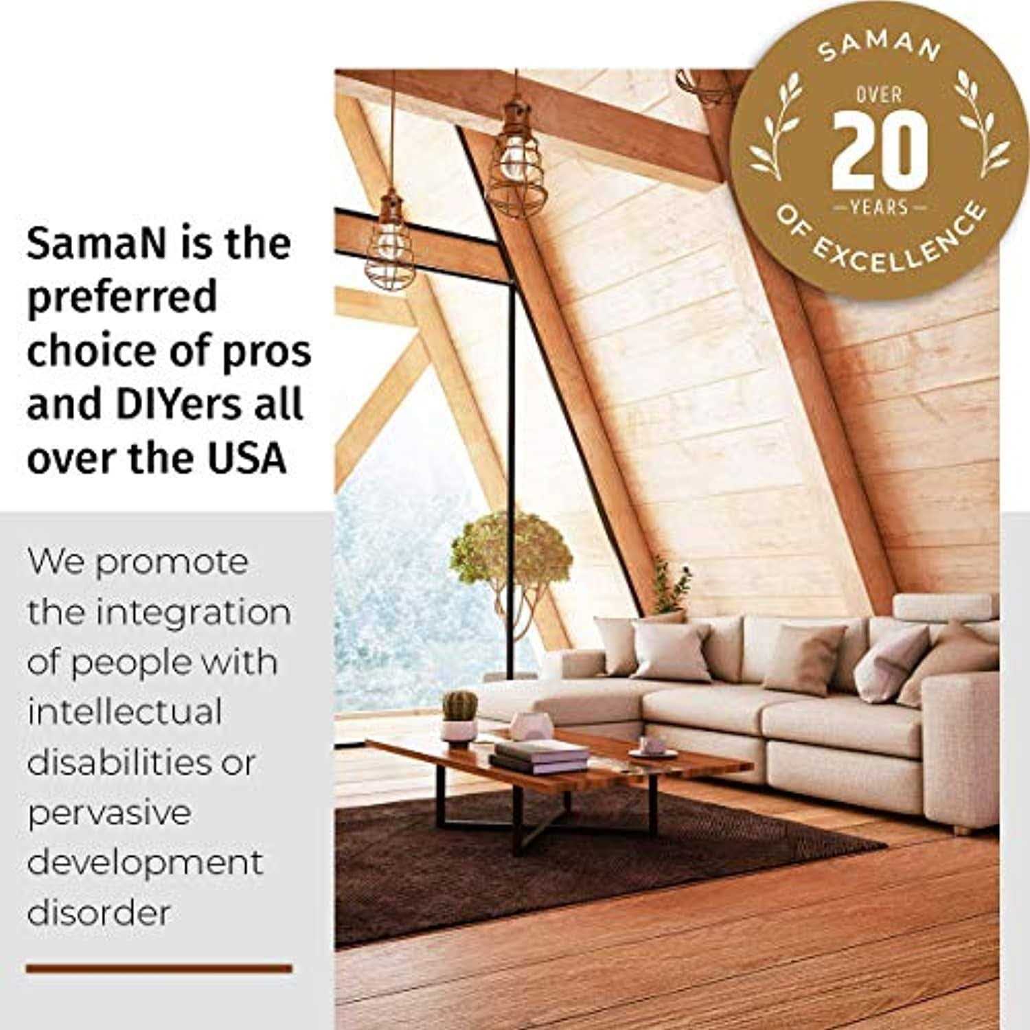 Saman Semi-Transparent Water-Based Wood Stain - Cheap Fitting