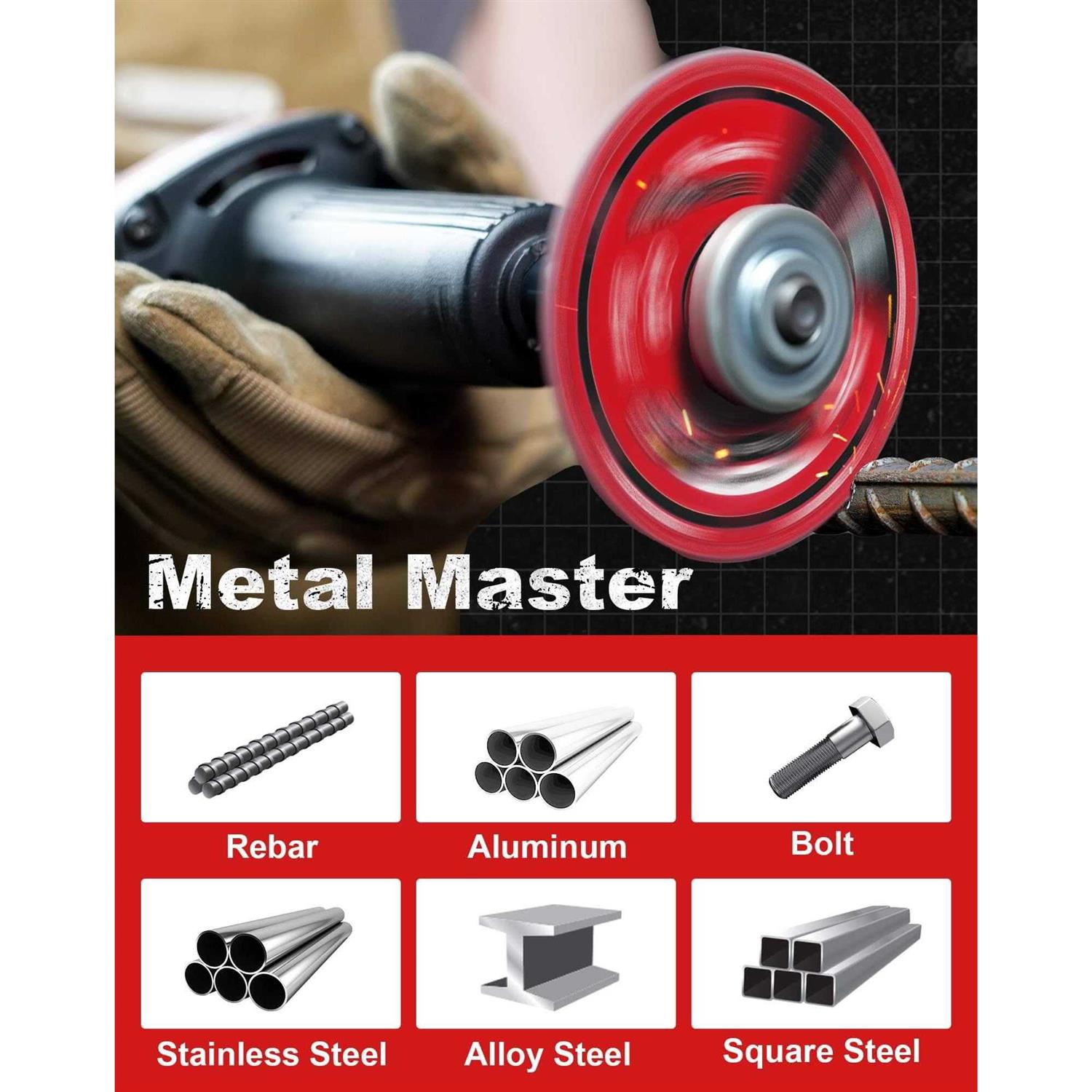 Ezarc Diamond Cutting Wheel for Metal, Cut Off Wheel with 5000+ Cuts on Rebar, Steel, Iron and Inox - Cheap Fitting