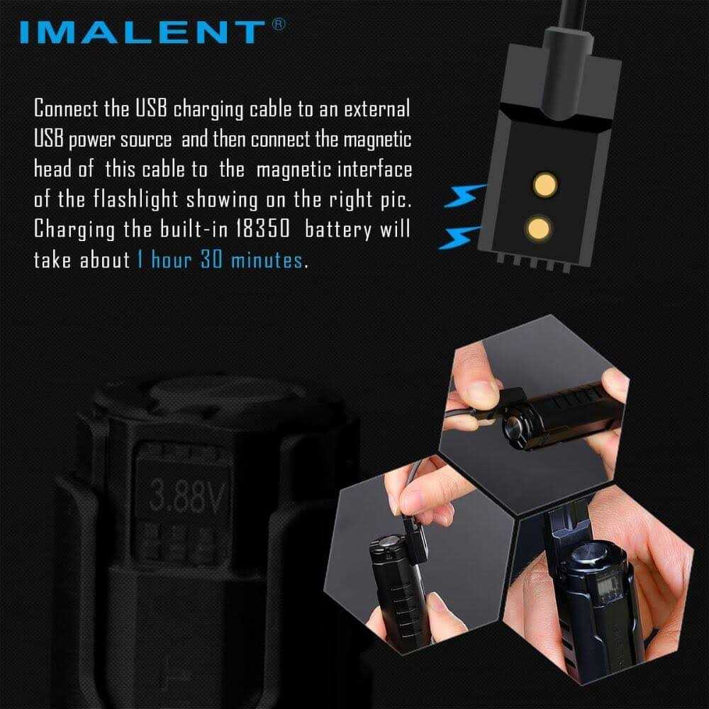 Imalent LD70 EDC Flashlight with CREE XHP70.2 Led 4000 Lumens - Cheap Fitting