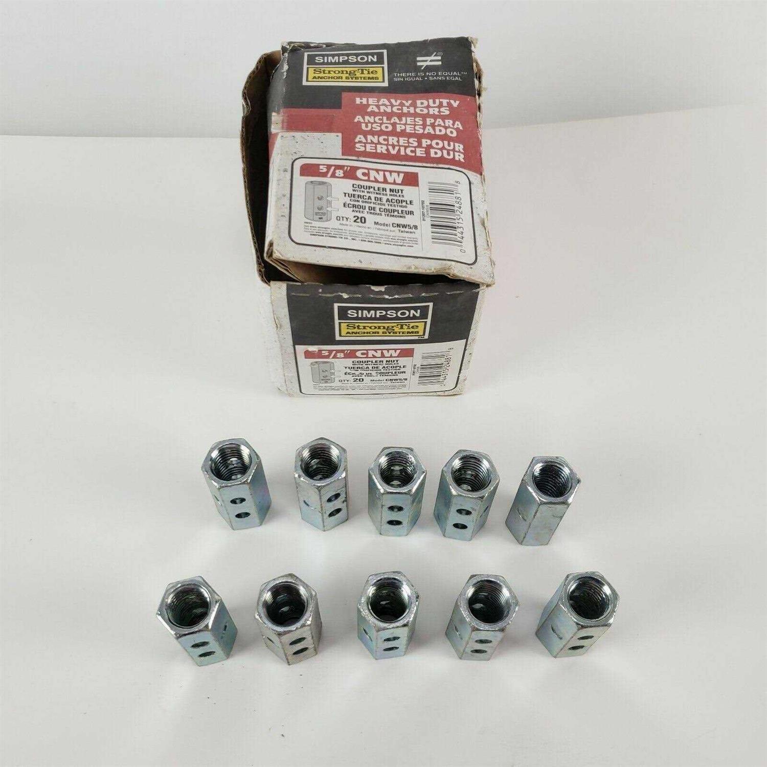 Simpson Strong-Tie CNW5/8 5/8 Coupler Nut w/ Witness Hole - Cheap Fitting