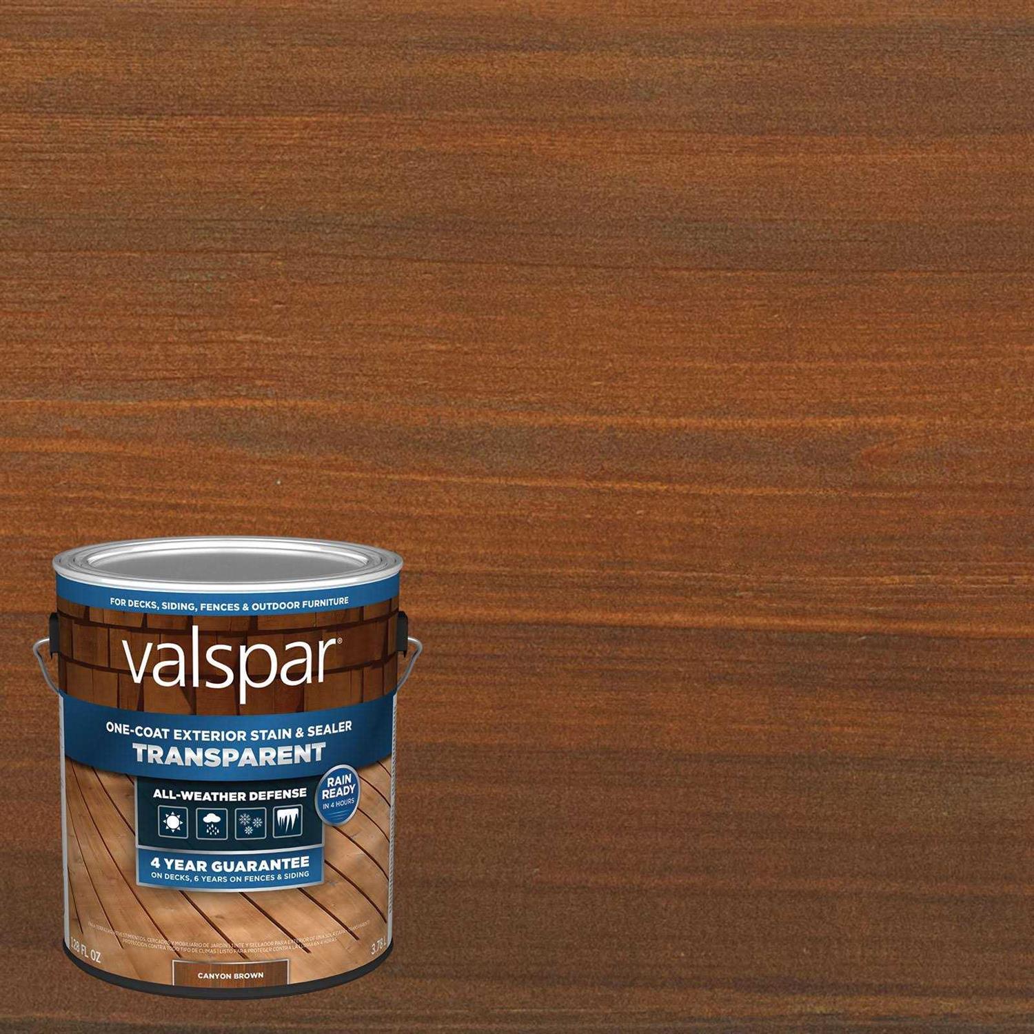 Valspar Pre-Tinted Naturaltone Exterior Wood Stain and Sealer - Cheap Fitting