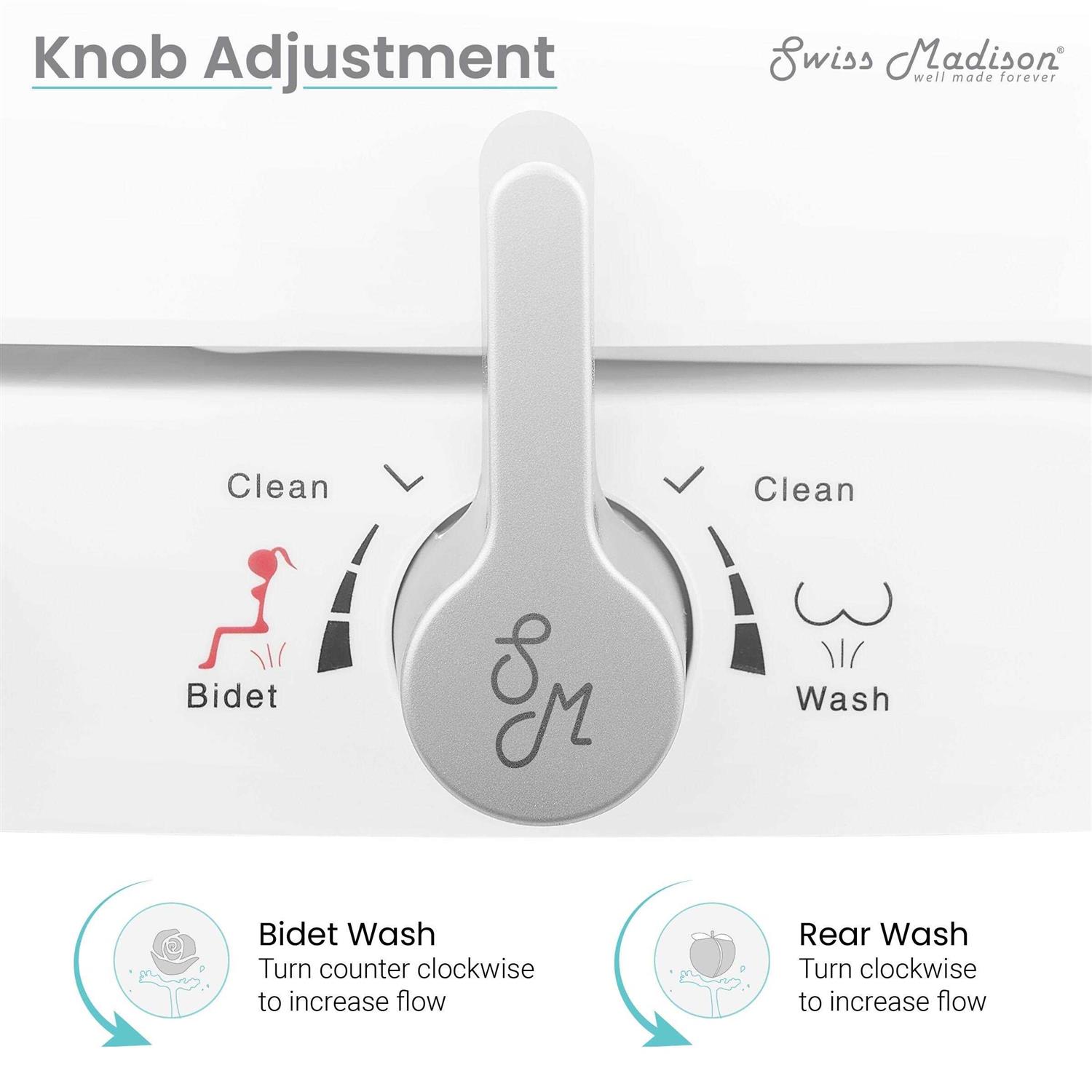 Swiss Madison Aqua Non-Electric Smart Bidet Toilet Seat - Cheap Fitting