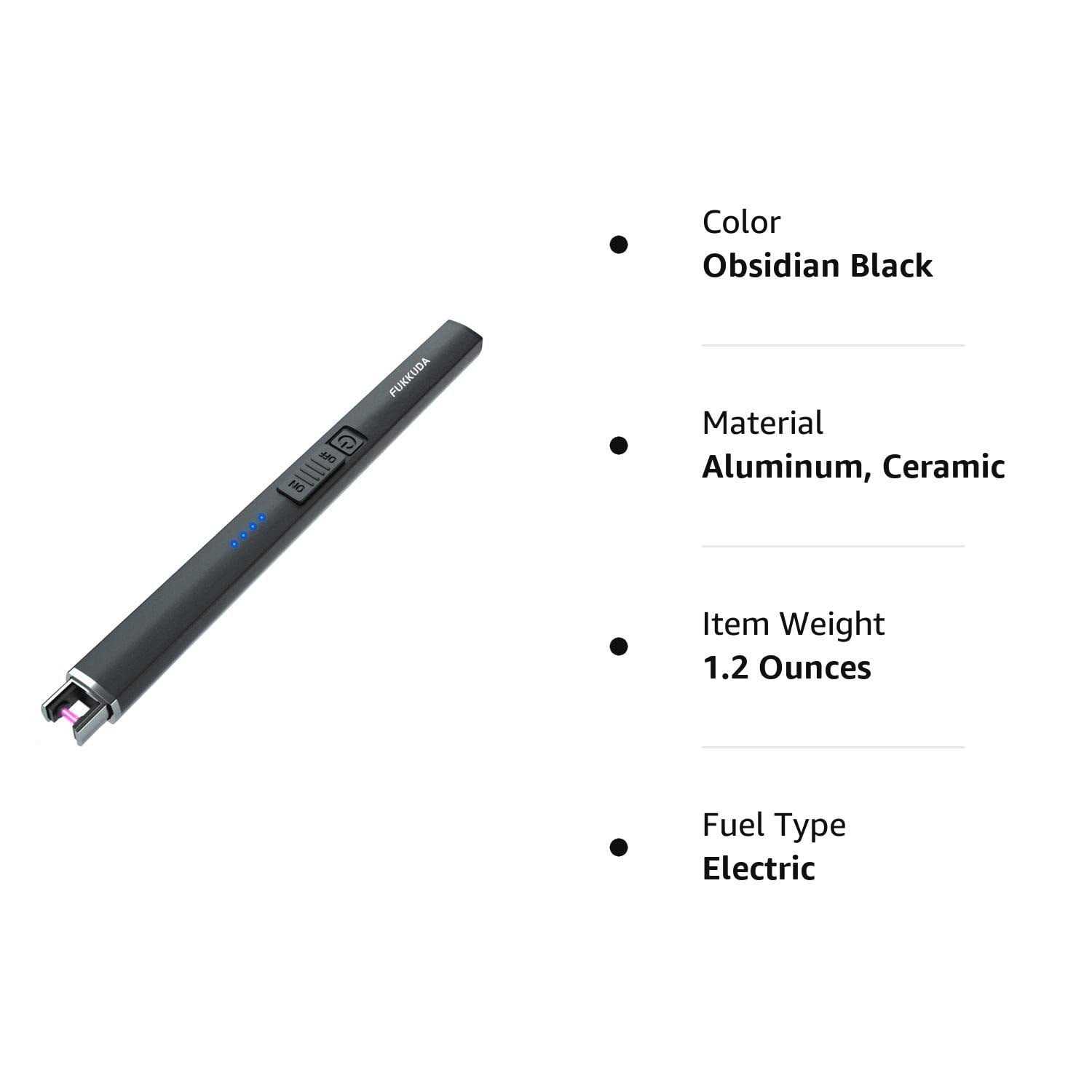 Electric Candle Lighter Plasma Arc Lighters Windproof & Flameless with USB Rechargeable Battery Double Safety Switch - Cheap Fitting