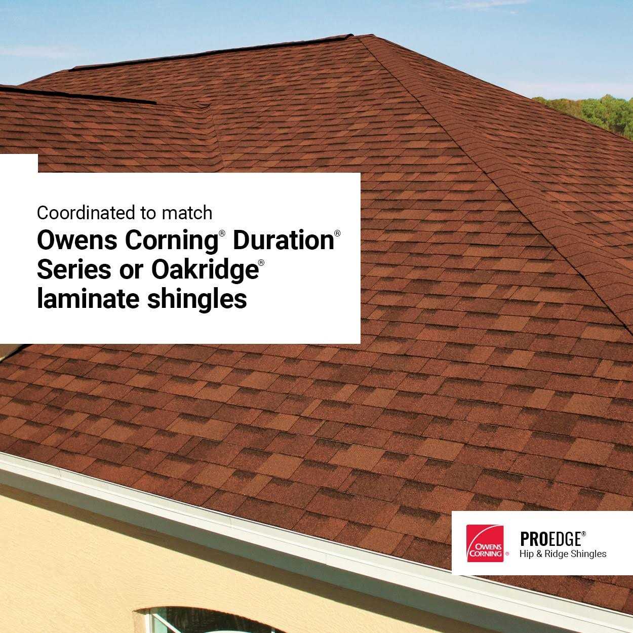 Owens Corning Proedge Hip and Ridge Roof Shingles - Cheap Fitting