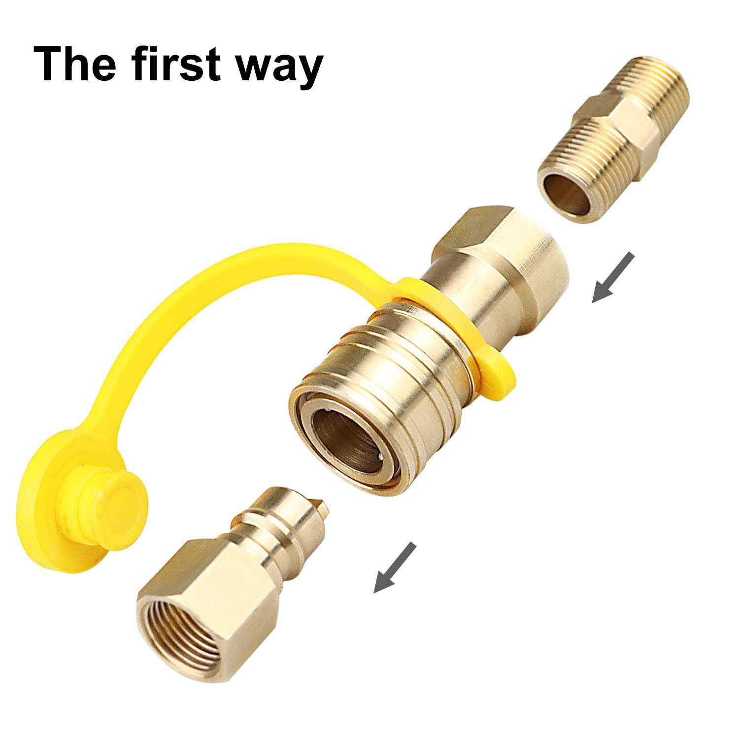 EXCELFU 3/8 Inch Natural Gas Quick Connect Fittings - Cheap Fitting