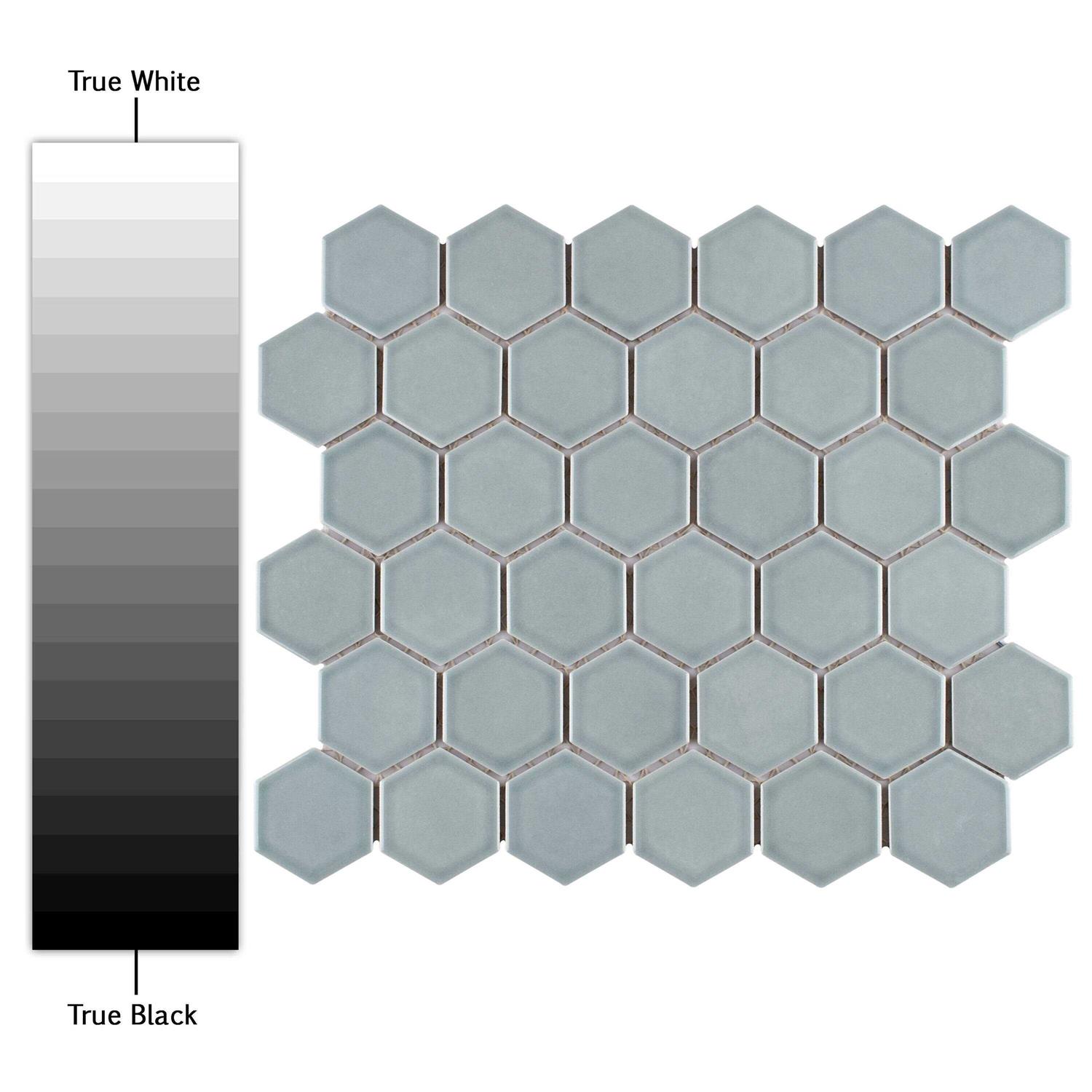 Merola Tile Tribeca 2 in. Hex Glossy 11-1/8 in. x 12-5/8 in. Porcelain Mosaic Tile - Cheap Fitting