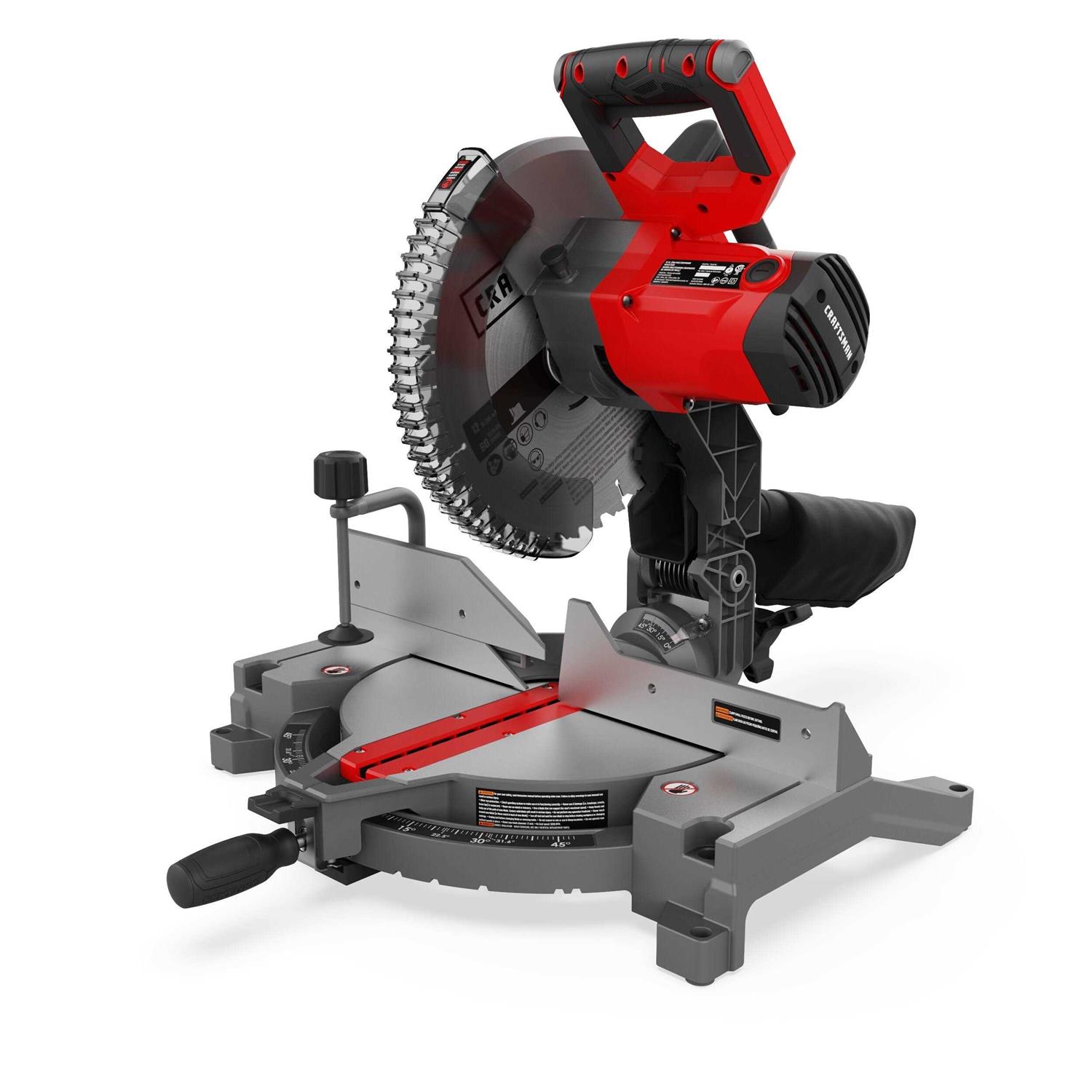 CRAFTSMAN 12-in 15-Amp Single Bevel Miter Saw CMXEMAX69434503 - Cheap Fitting