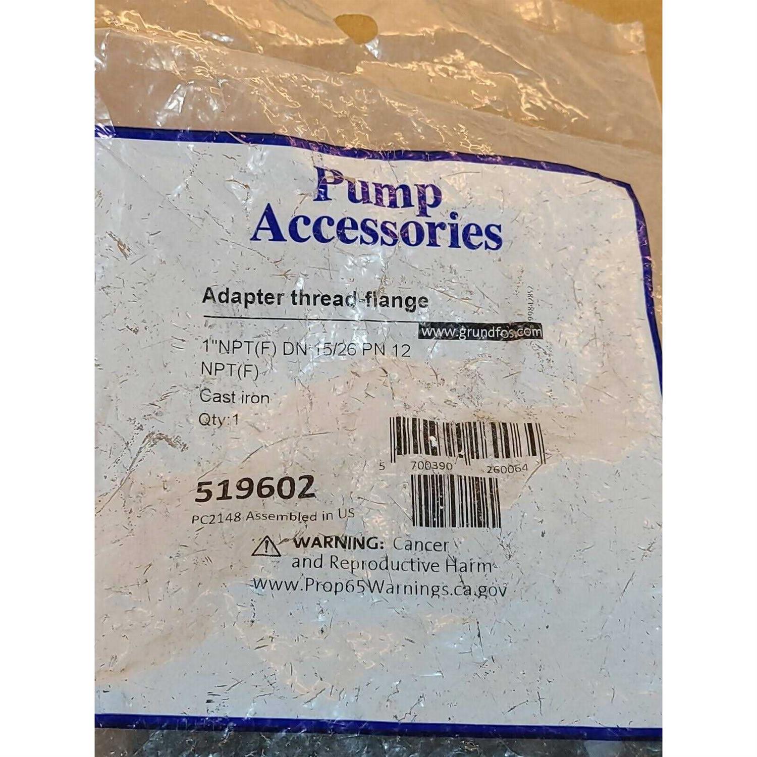 Grundfos 519602 1 Iron Pump Flange - Cheap Fitting