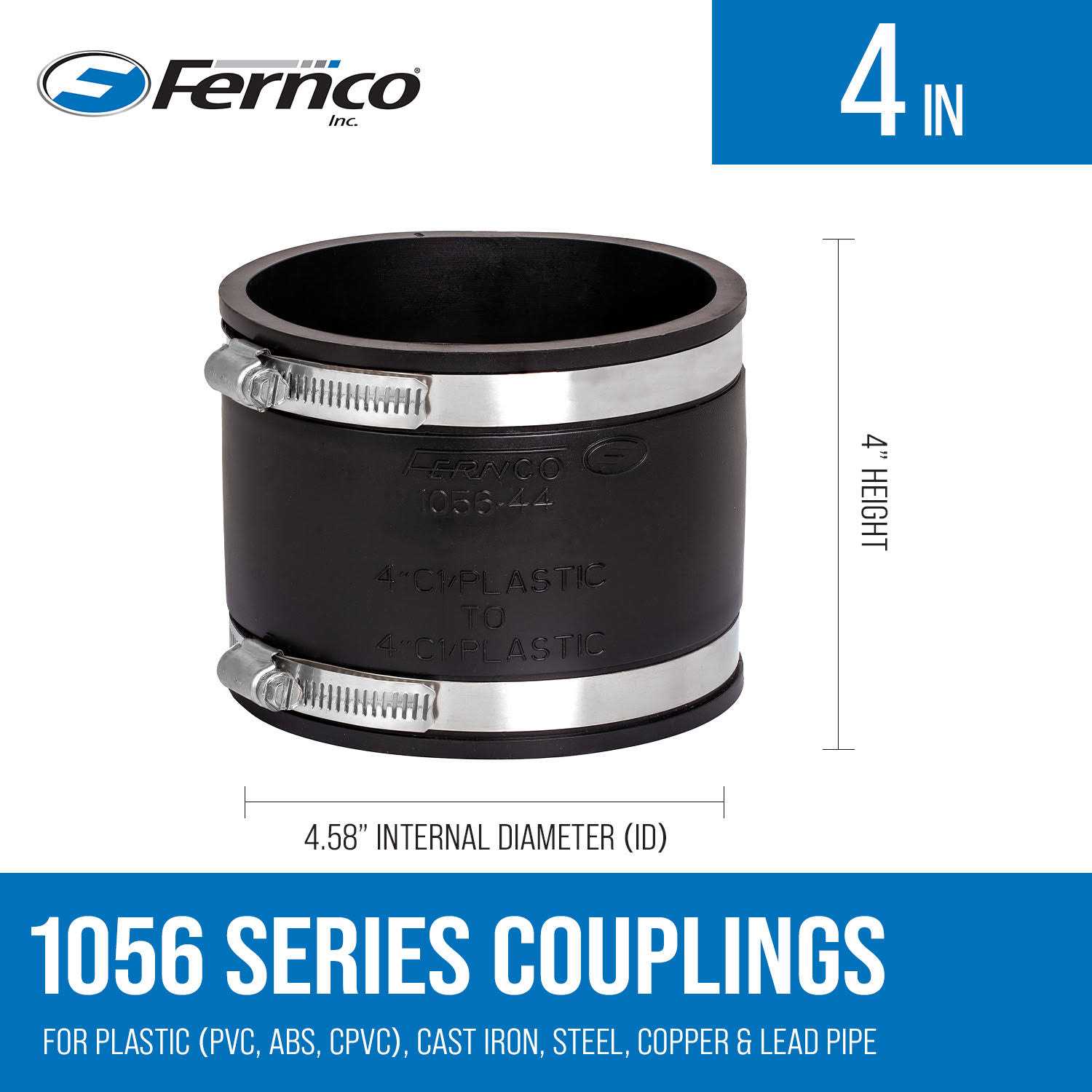 Fernco 1056-44 Flexible Coupling - Cheap Fitting