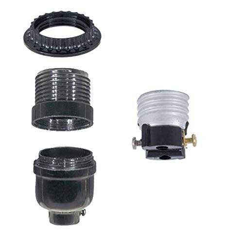 B&p Lamp Long Keyless Black Plastic Phenolic Socket with Medium Base 47686 - Cheap Fitting