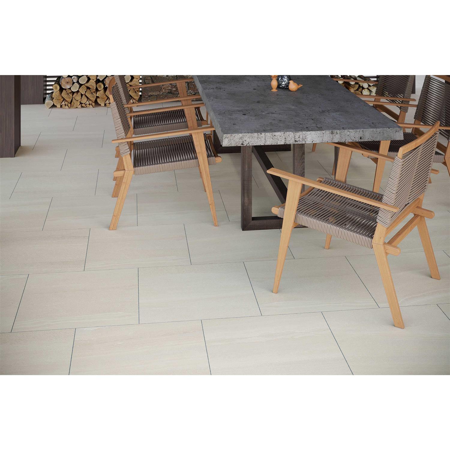 Satori 24-in L x 24-in W x H Square Carlton Mist Porcelain Paver 1001-0347 - Cheap Fitting