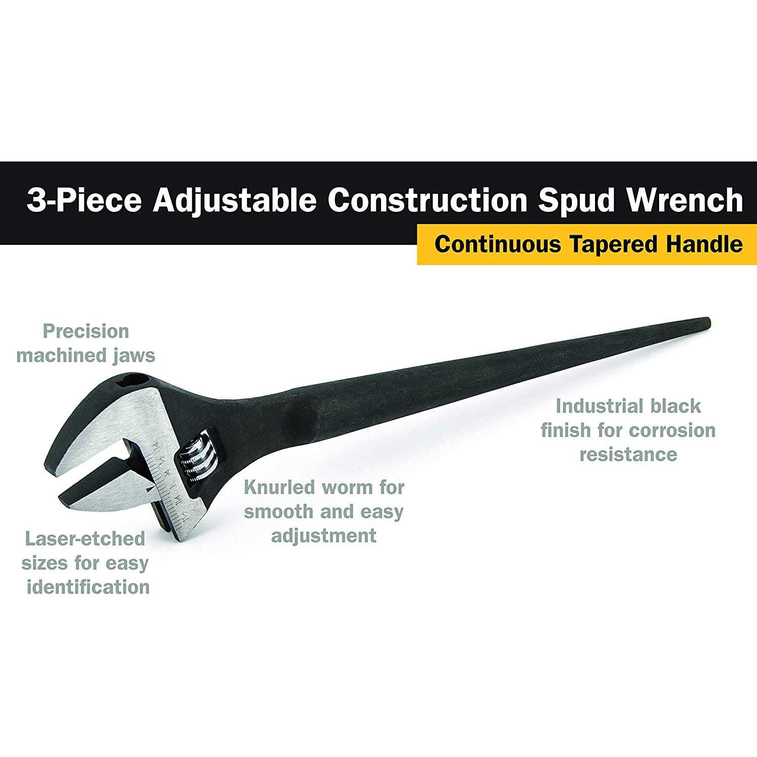 Titan 223 Adjustable Construction Spud Wrench 3-Pc Set - Cheap Fitting