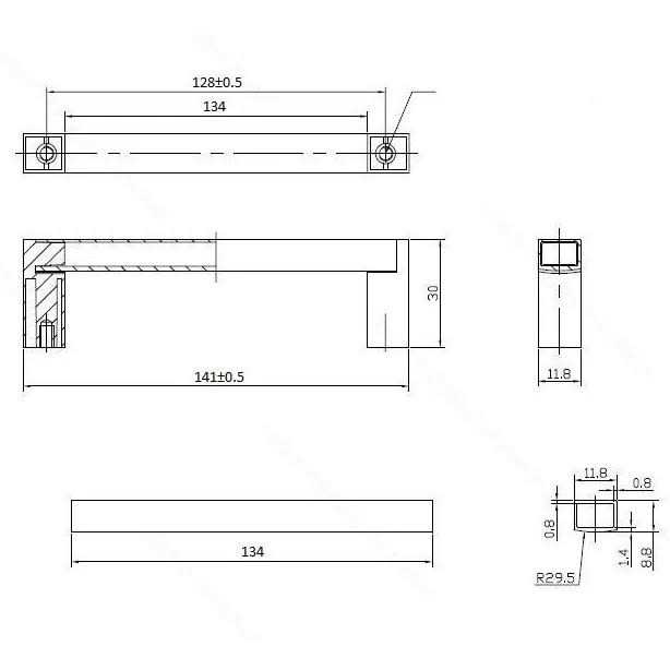Richelieu 5 inch Center to Center Handle Cabinet Pull - Cheap Fitting