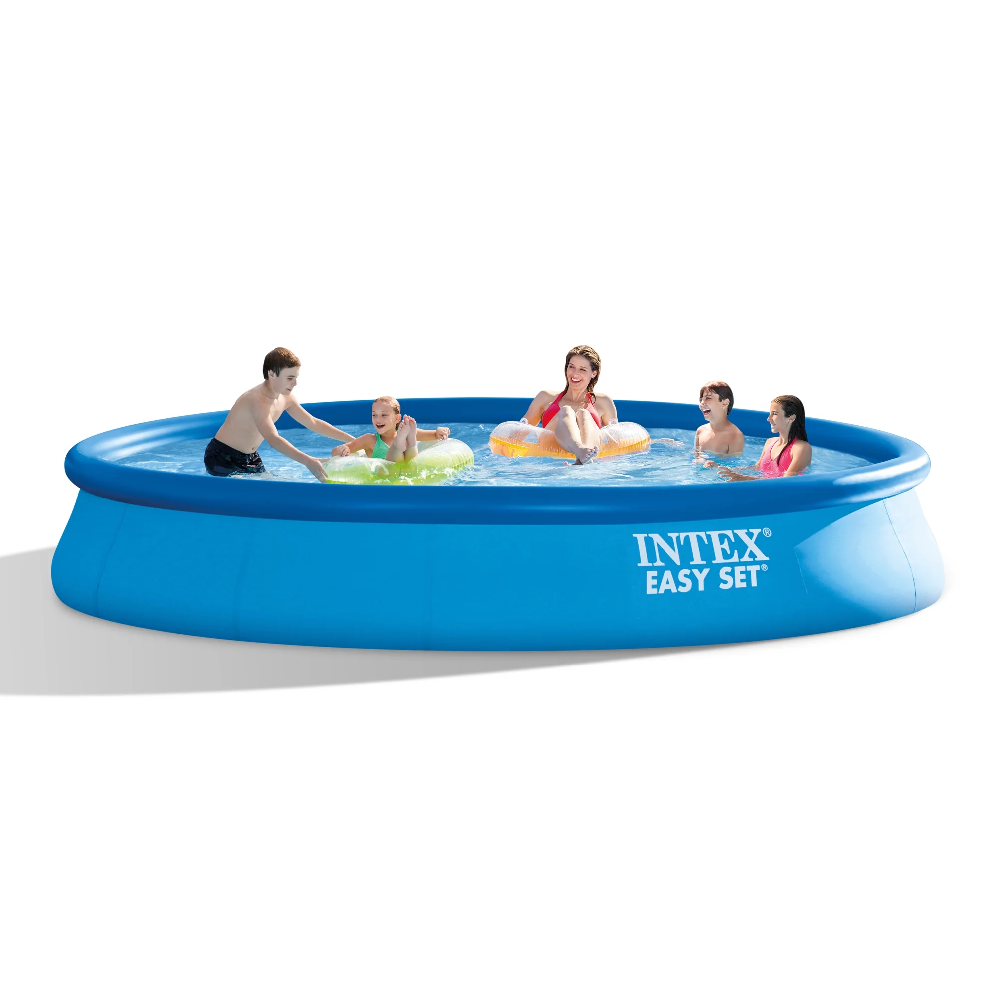 Intex Easy Set 15ft x 33in Inflatable Kid Family Swimming Pool with Filter Pump - Cheap Fitting