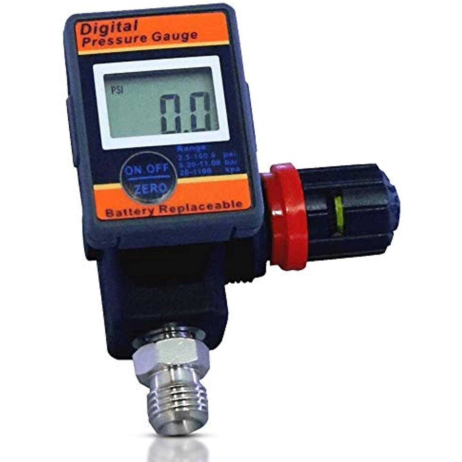 LE LEMATEC Air Pressure Regulator with Lock for Air Slip Prevention Up to 150 PSI HVLP Air Compressor Regulator with Digital Gauge - Cheap Fitting