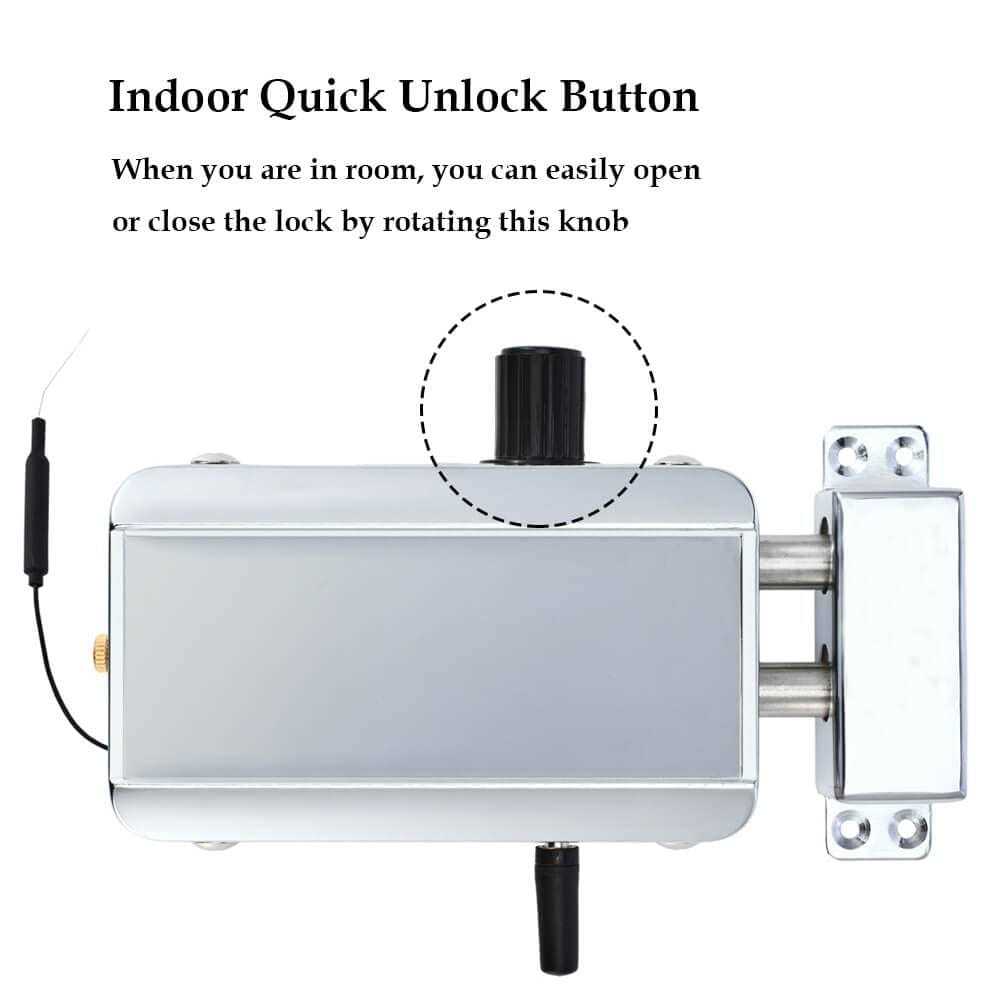 Electronic Deadbolt Door Lock, Remote Control Door Lock Anti-Theft Home Security Keyless Smart Hidden Door Lock with Remote Control and Smartphone - Cheap Fitting