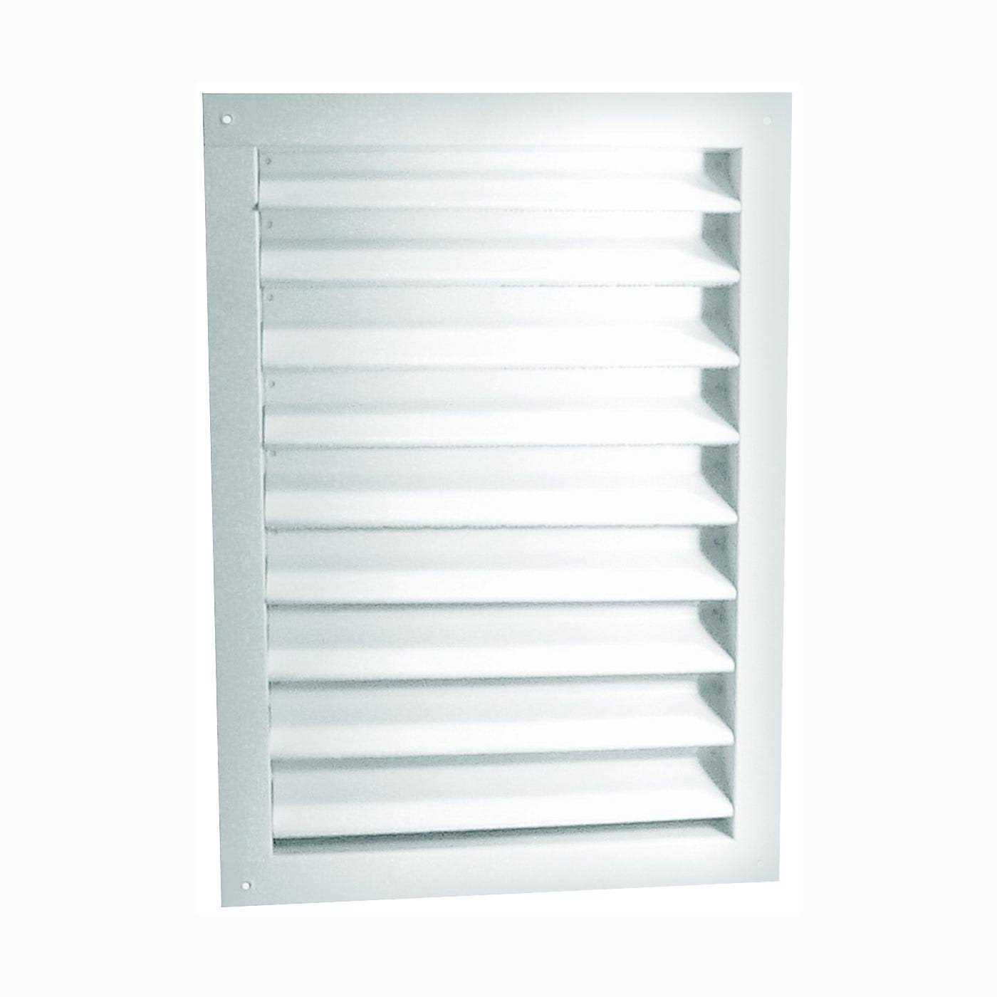 Master Flow 24 in. W X 30 in. L White Aluminum Wall Louver - Cheap Fitting