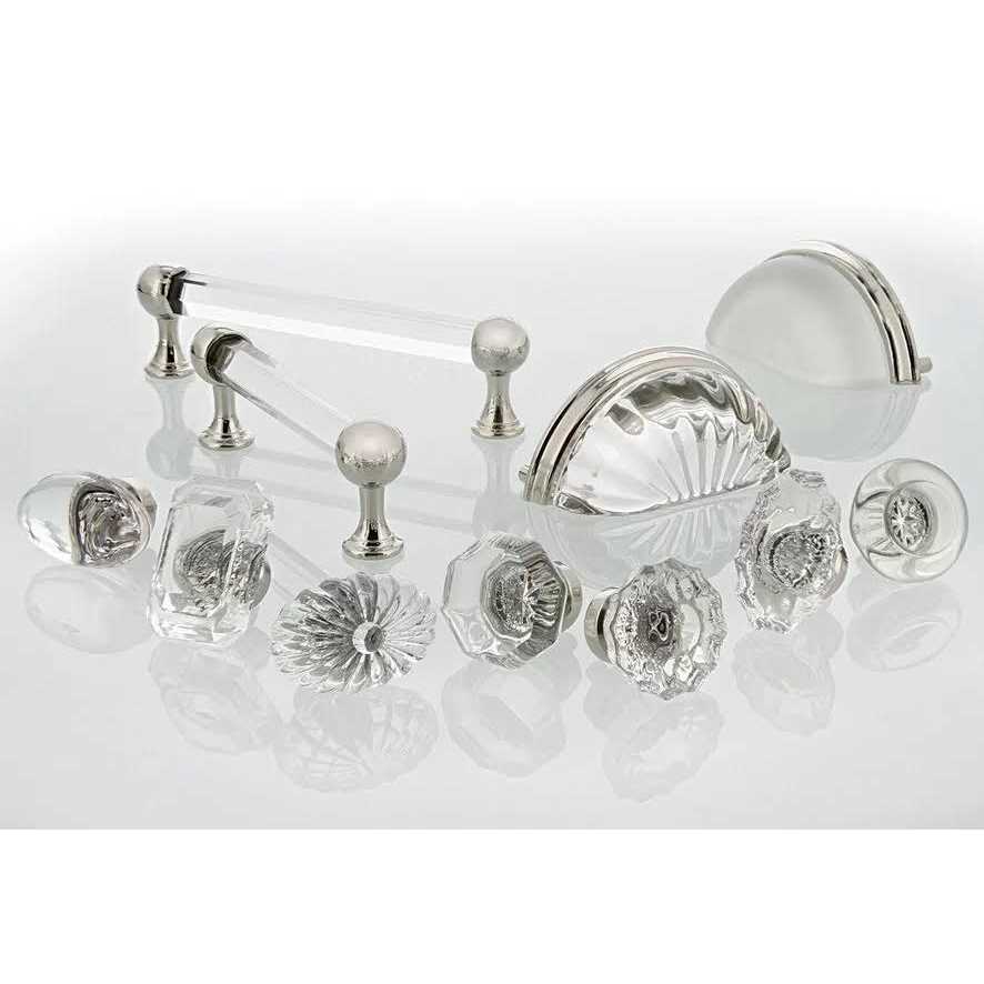 Nostalgic Warehouse Baguette Cut Crystal 1 Cabinet Knob - Cheap Fitting