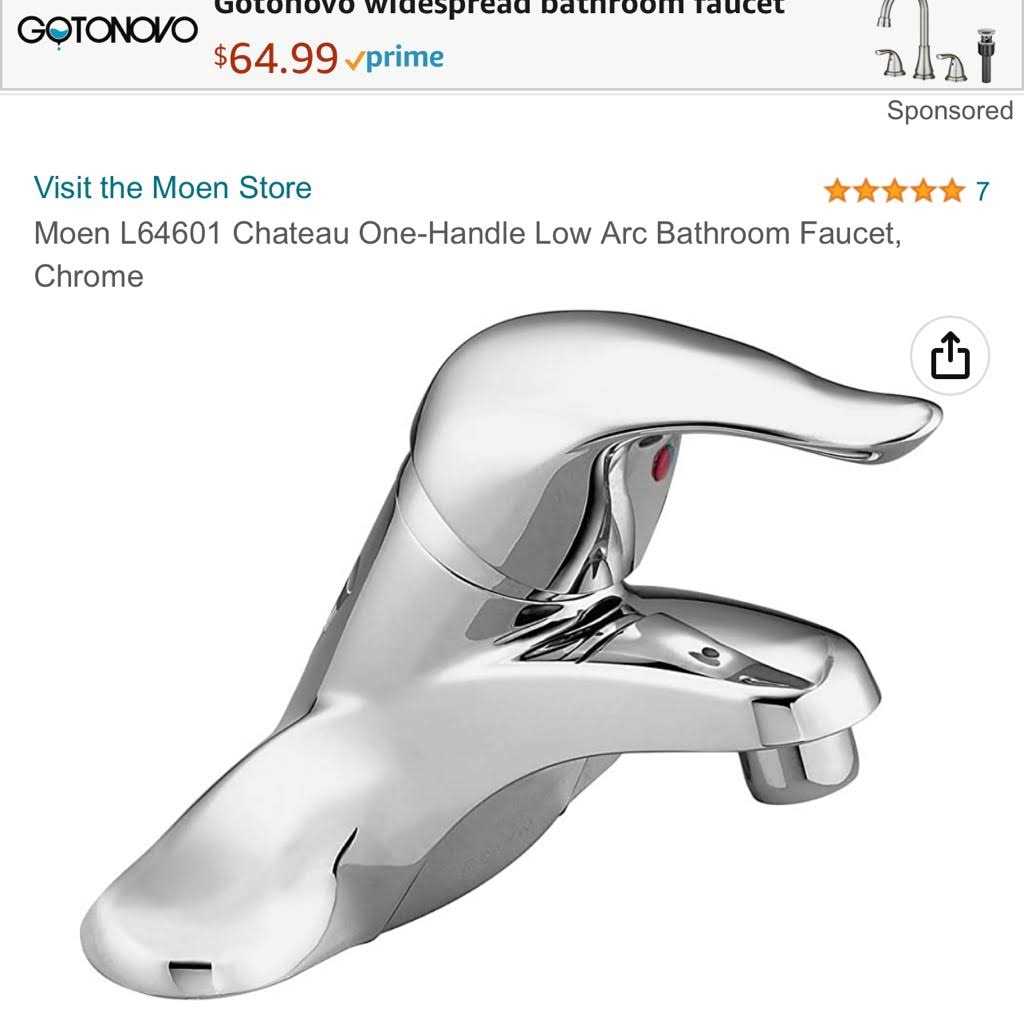 Moen Chateau Single-Handle Bathroom Faucet L64621 - Cheap Fitting