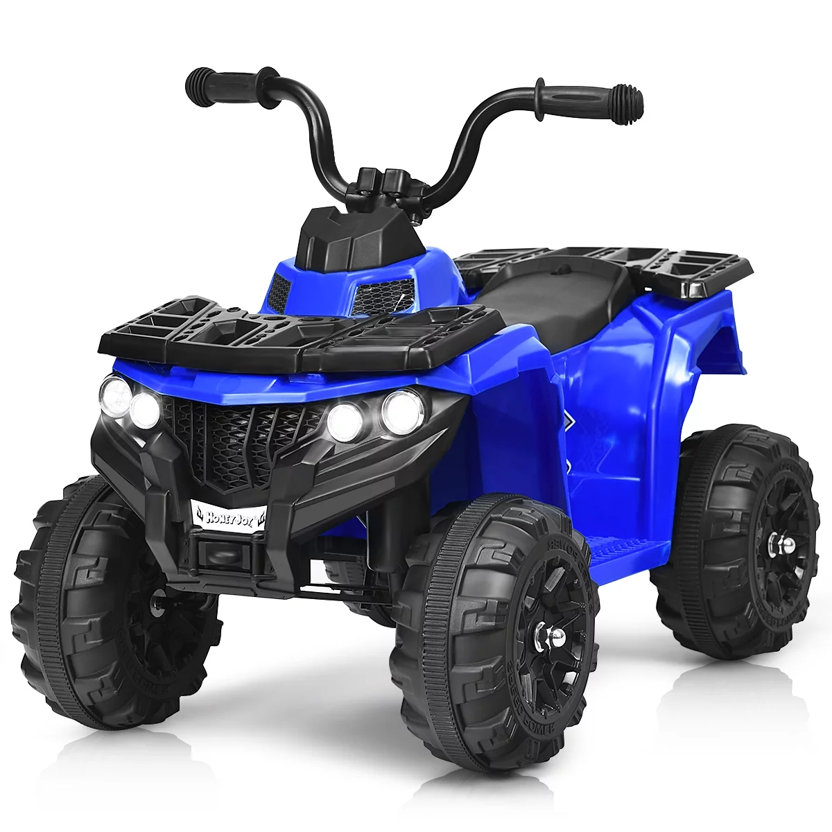 Costway Kids Ride On ATV Quad 4 Wheeler Electric Toy Car 6V Battery Power Led Lights, Blue - Cheap Fitting