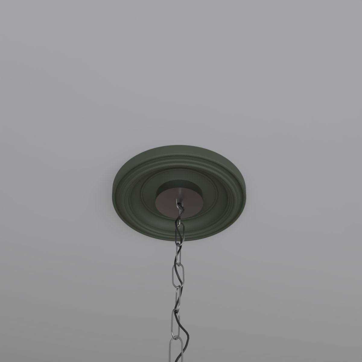 Ekena Millwork 3 1/2ID x 1 1/2P Traditional Thermoformed PVC Ceiling Medallion - Cheap Fitting