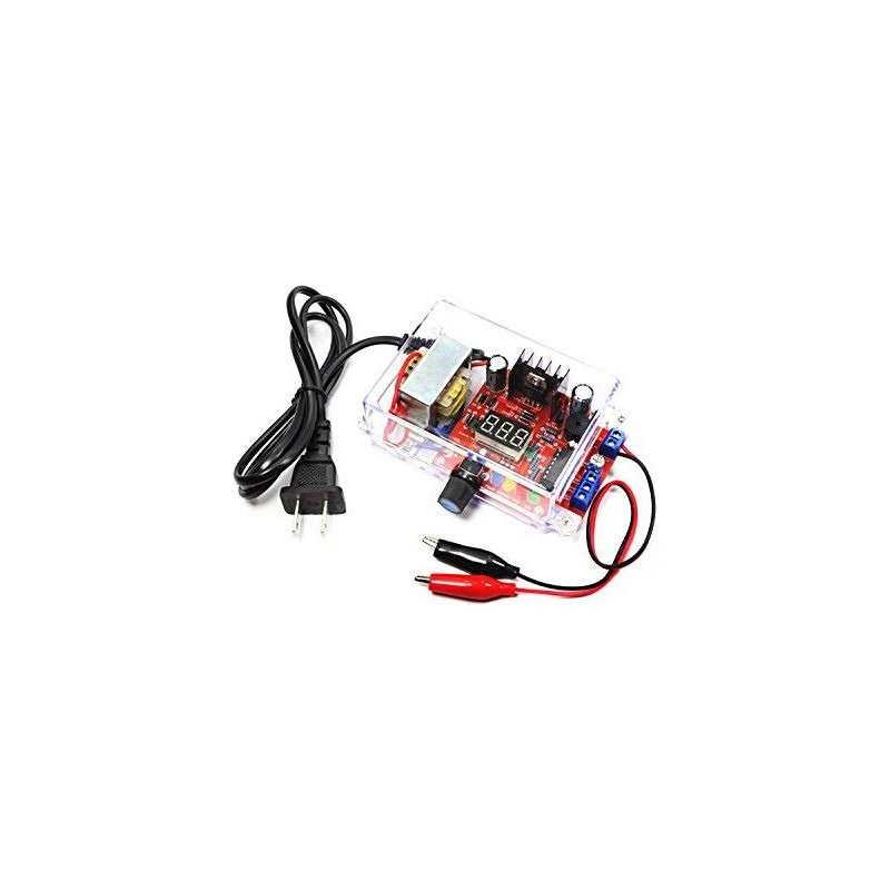 lm317 Power Supply Voltage Regulator kit DIY Electronic kit Set 110V to DC1.25-12V Voltmeter Welding Training - Cheap Fitting