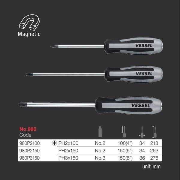 Vessel 980P3150 MEGADORA Impacta Impact Driven Screwdriver - Cheap Fitting