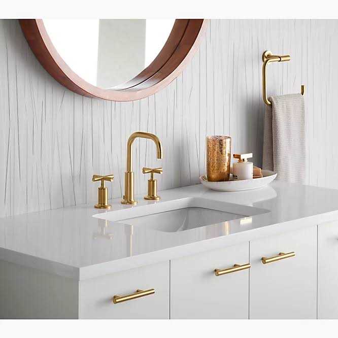 Kohler Purist Widespread Bathroom sink Faucet with Cross handles - Cheap Fitting