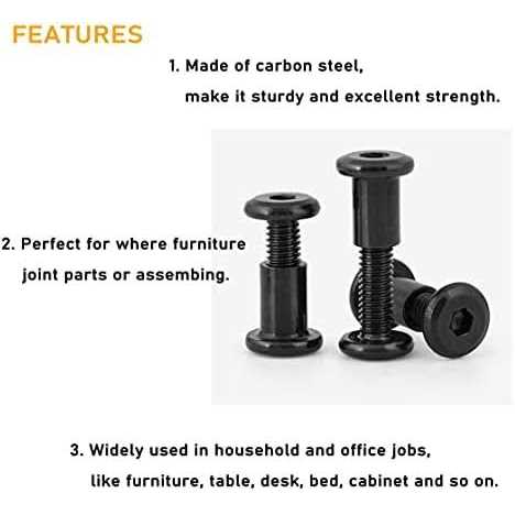 binifiMux 114pcs Black M6 Hex Drive Socket Cap Bolts Assortment Kit - Cheap Fitting