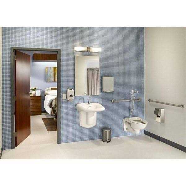 American Standard Toilet Bowl,Elongated,Wall,Flush Valve 2257101PL.020 - Cheap Fitting