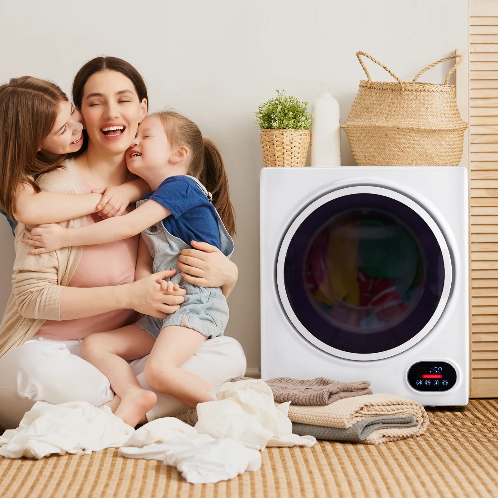 Ktaxon 1.5 cu. ft. Compact Electric Dryer, White - Cheap Fitting