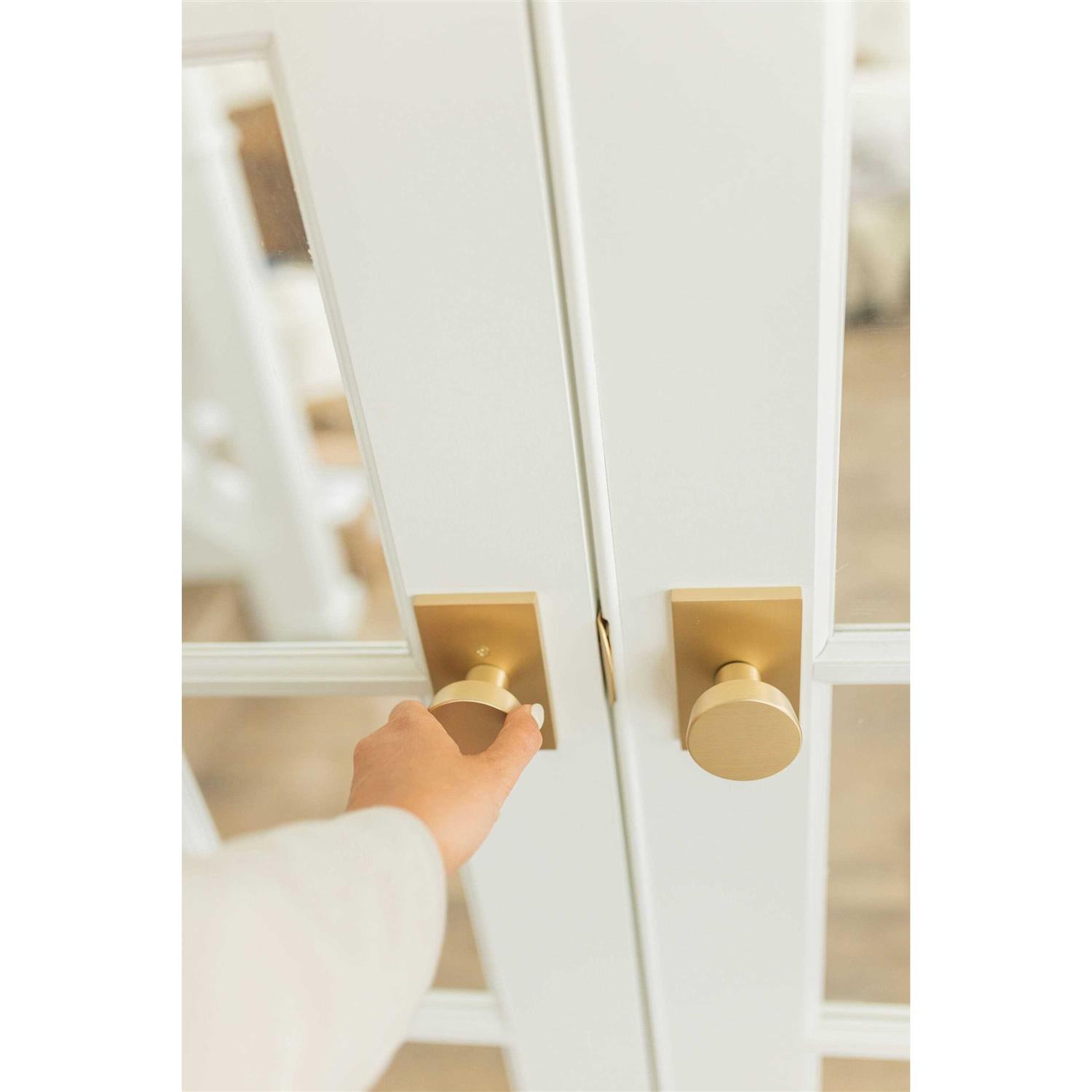 Sure-Loc Hardware Satin Brass Interior Dummy Door Knob ZT100 SB - Cheap Fitting