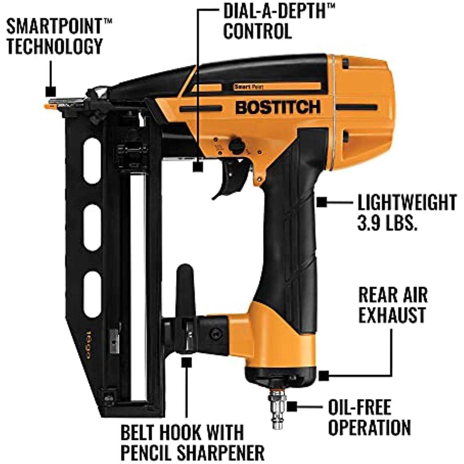 Bostitch BTFP71917 Smart Point Finish Nailer - Cheap Fitting