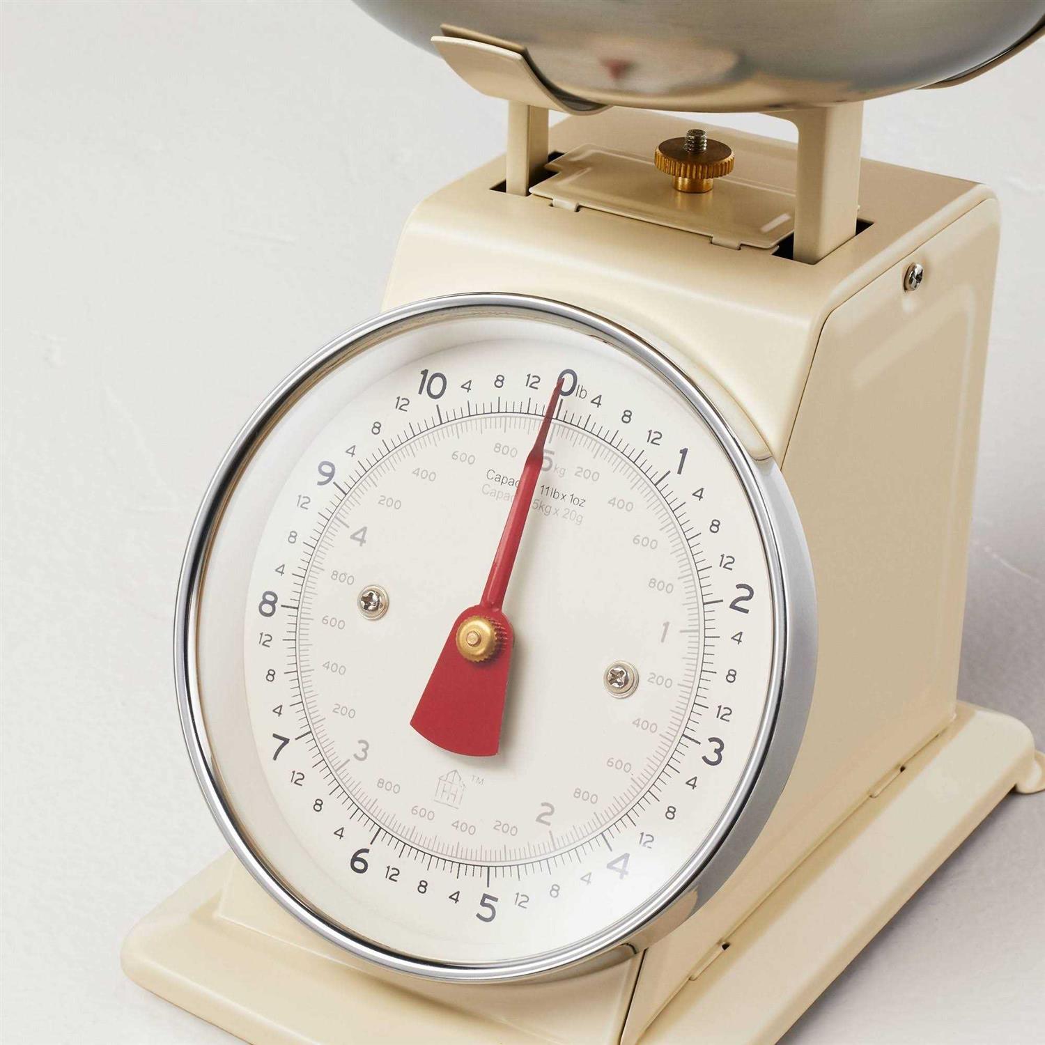 Hearth & Hand with Magnolia 11lb Stainless Steel Kitchen Scale Ivory - Cheap Fitting