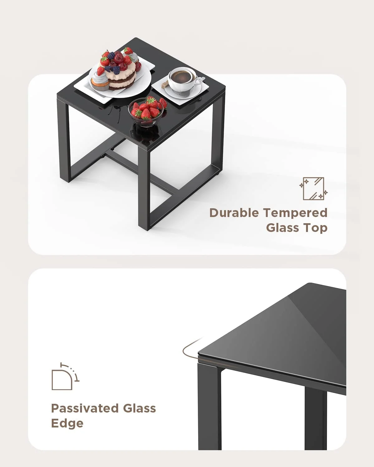 Lofka 3-Piece Patio Wicker Chairs Set with a Coffee Table, Balcony Furniture for Yard, Patio, Modern Garden and Bistro, Gray Cushion - Cheap Fitting