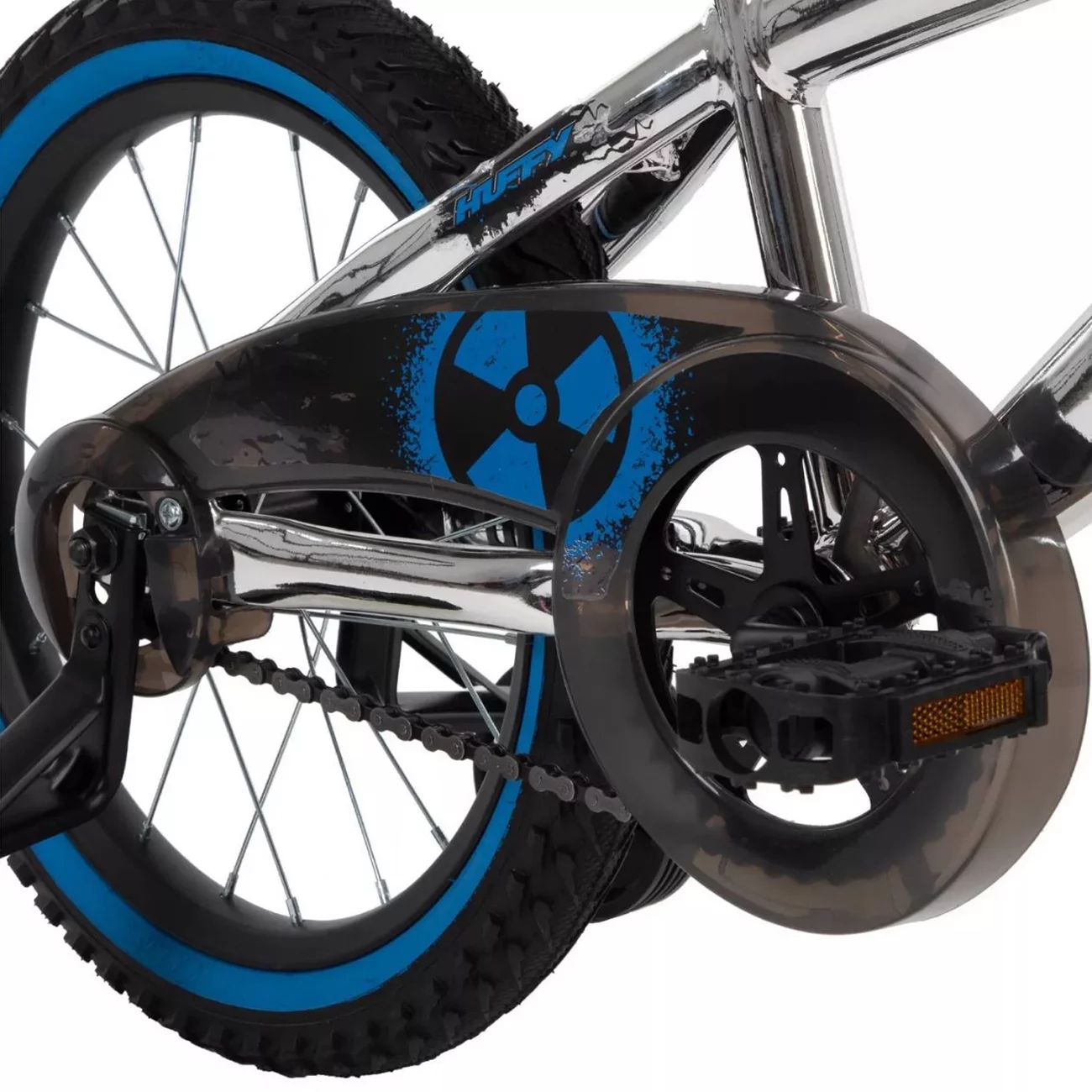 Huffy Kinetic 16-inch Boys' Bike, Silver/Blue - Cheap Fitting