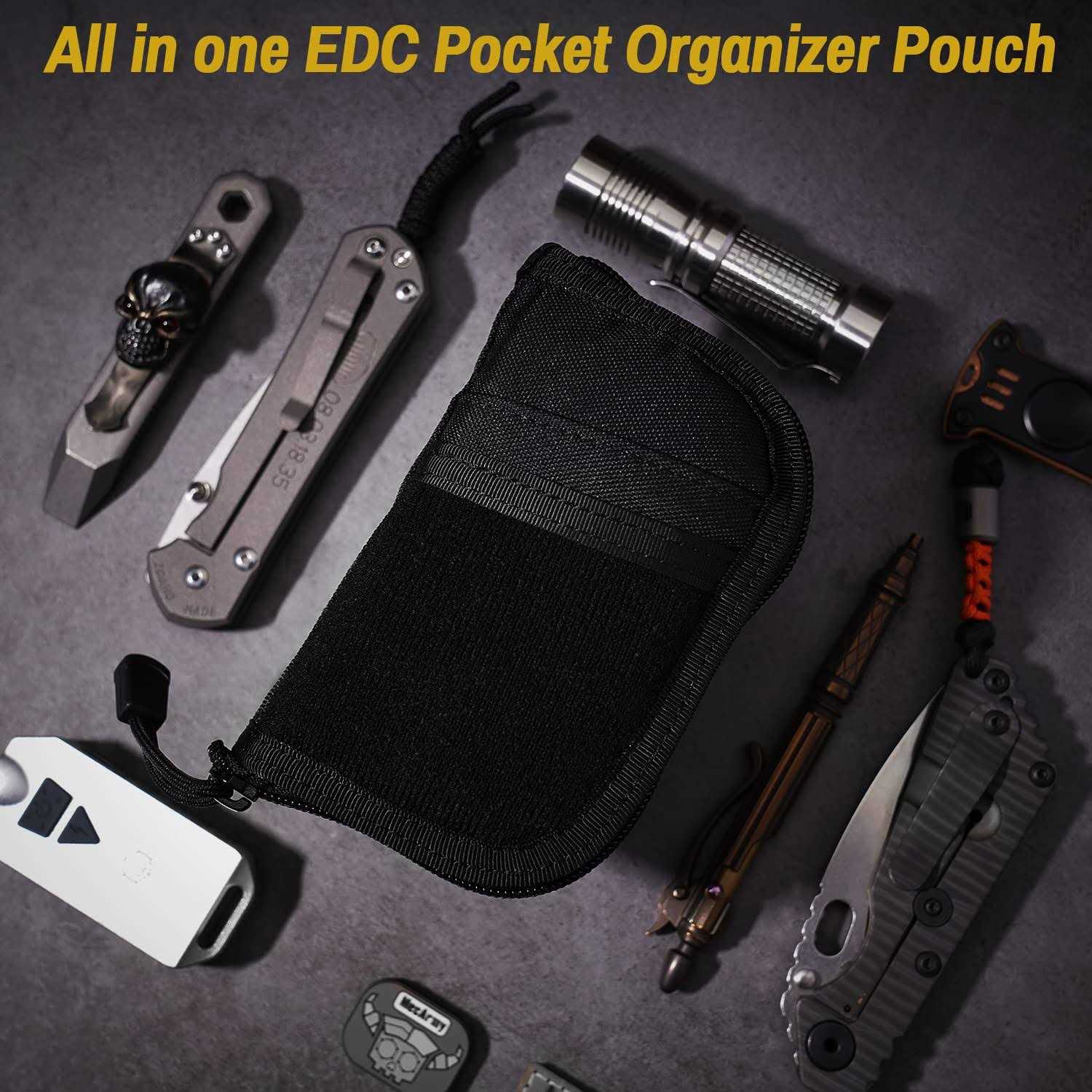 VIPERADE VE10 Tool Pouch EDC Pocket Organizer for Men Small EDC Organizer Pouch with 7 Pockets - Cheap Fitting