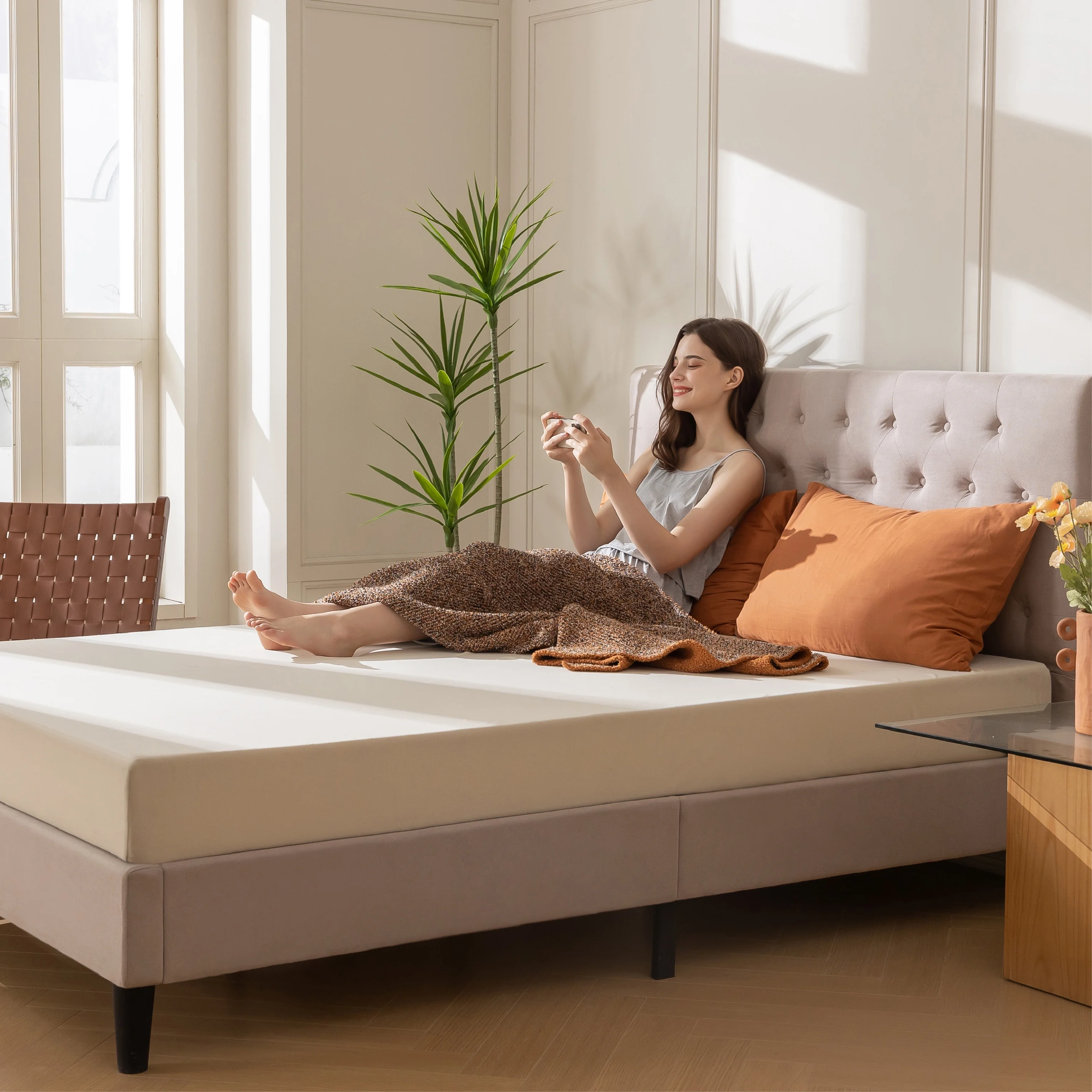 MLILY Ego 6 inch Full Size Memory Foam Mattress, Mattress in a box, Medium - Cheap Fitting