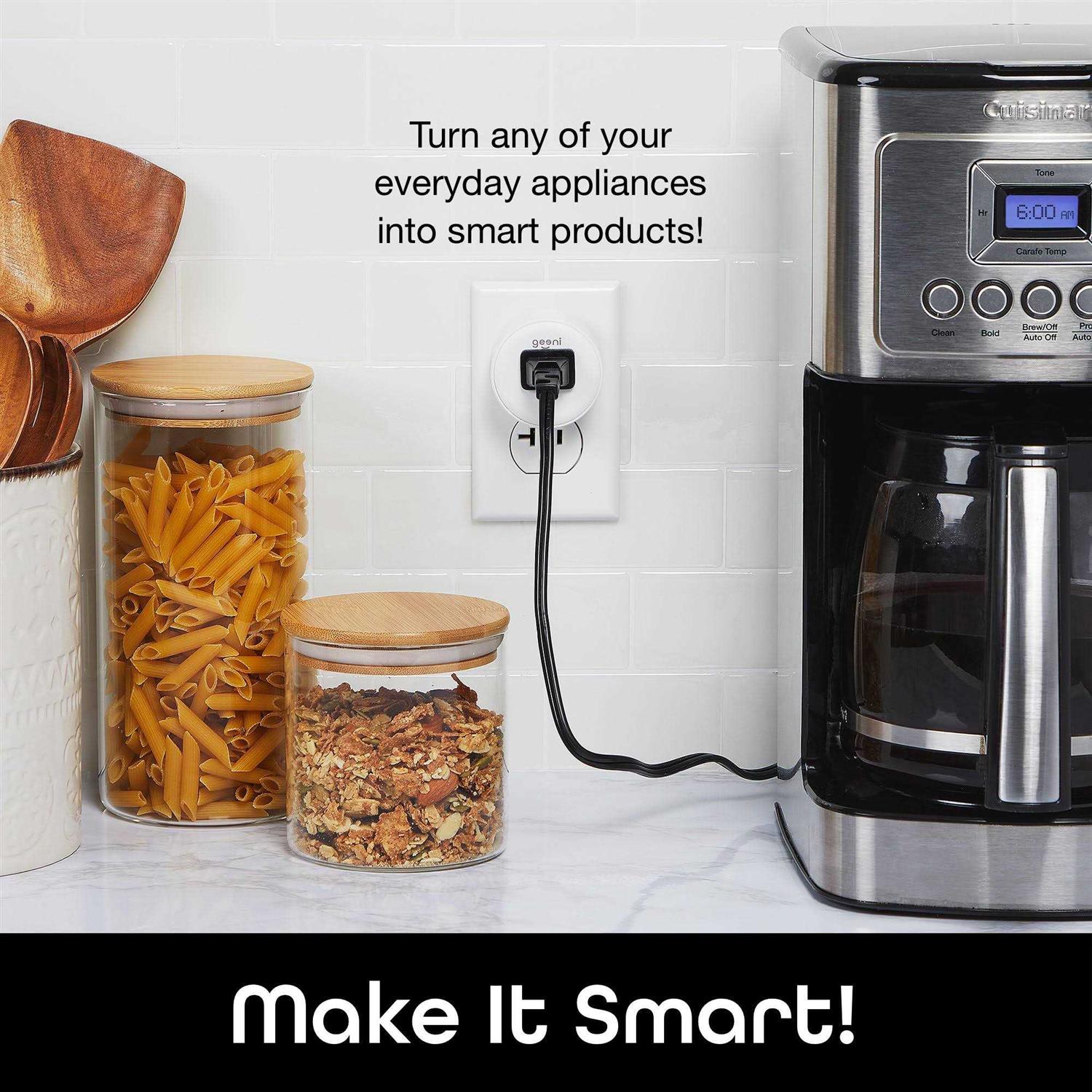 Geeni Round Smart Dot Wi-Fi White Plug - Cheap Fitting