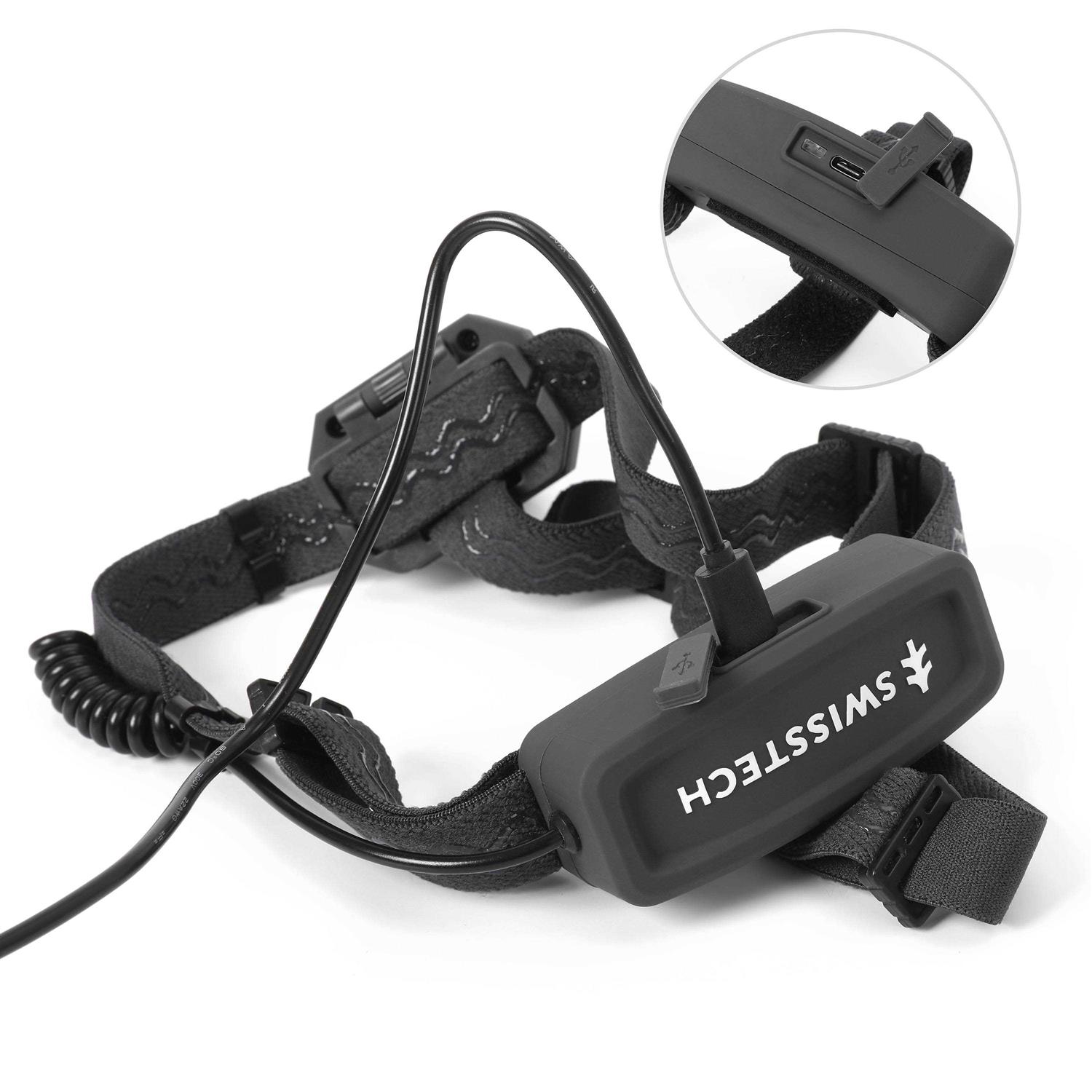 Swiss Tech Rechargeable 500 Lumens LED Headlamp - Cheap Fitting