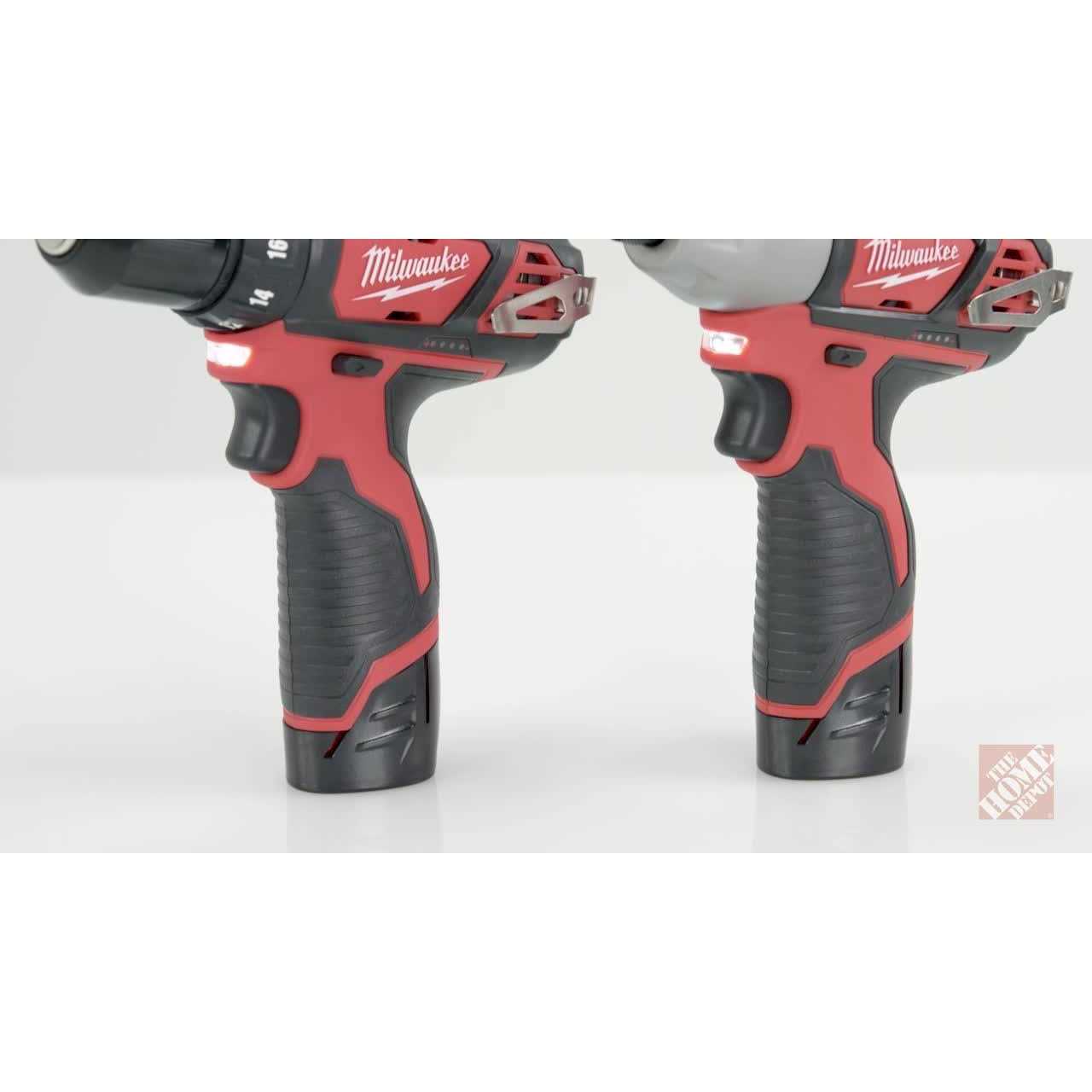 Milwaukee M12 12-Volt Lithium-Ion Cordless Drill Driver/Impact Driver Combo Kit M12 - Cheap Fitting