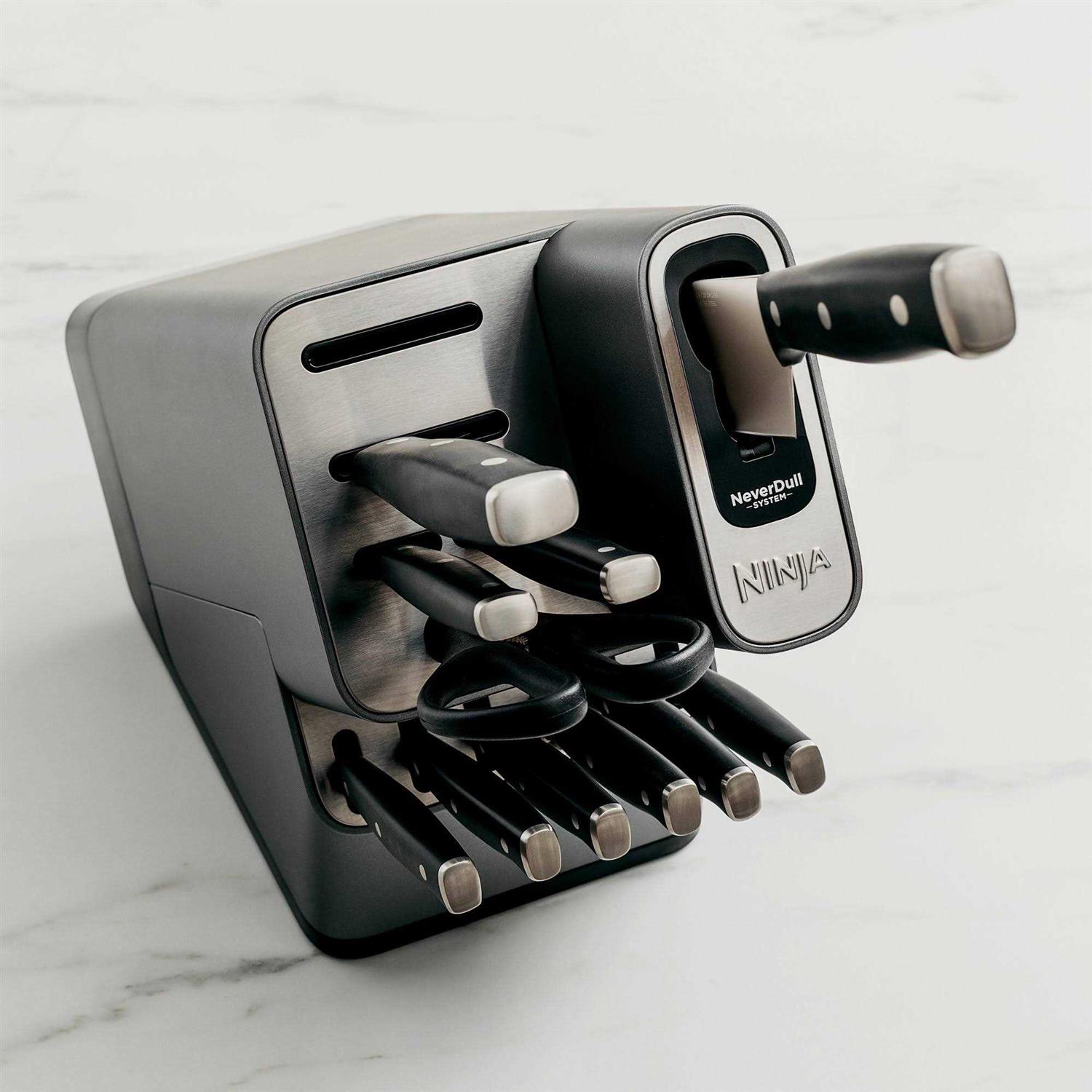 Ninja Foodi NeverDull 10-Piece Essential Knife System with Sharpener - Cheap Fitting