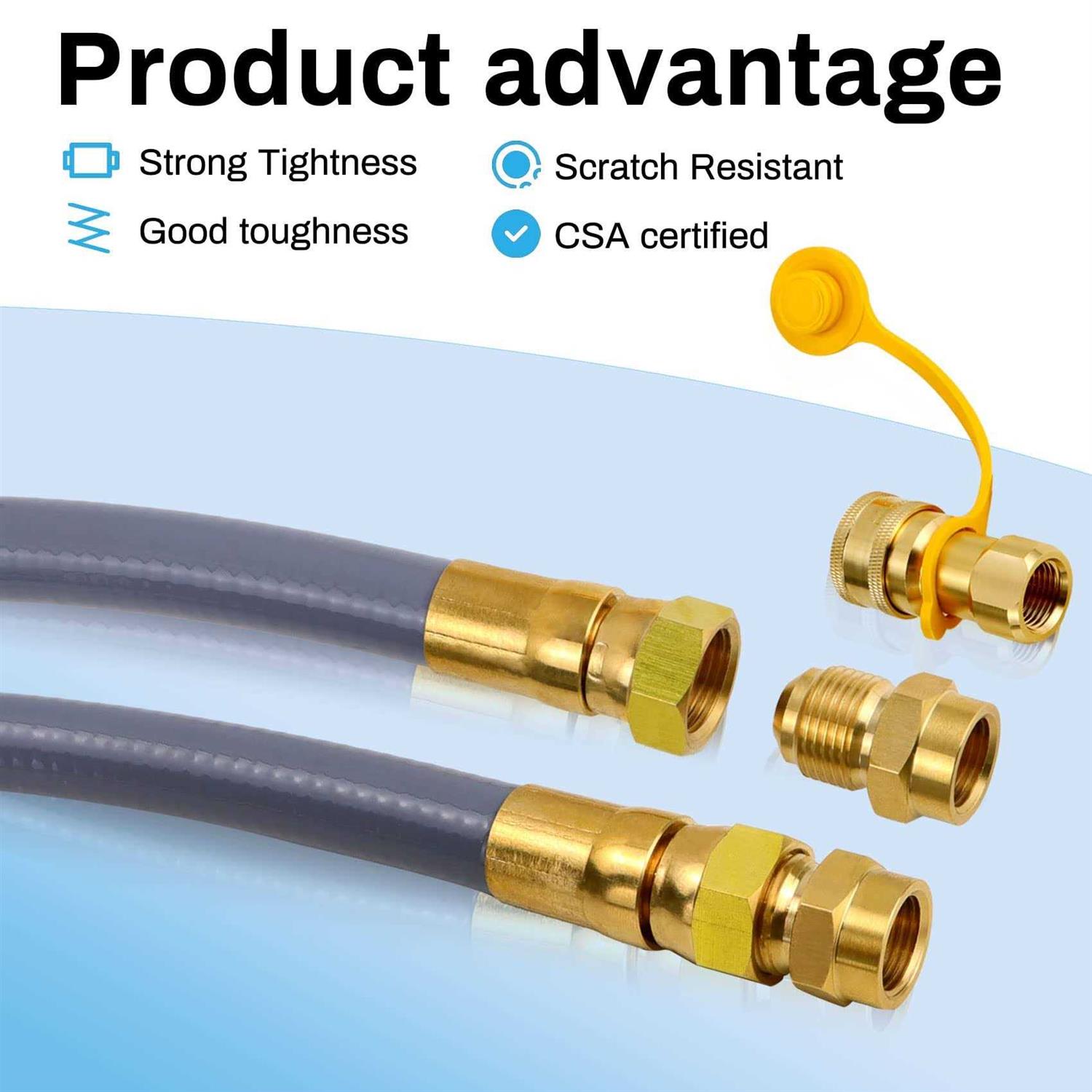 Dozont 710-0003 Propane Natural Gas Conversion Kit Compatible with Kitchen-aid Propane Gas Grill, 710-0003 Natural Gas Hose and Regulator - Cheap Fitting