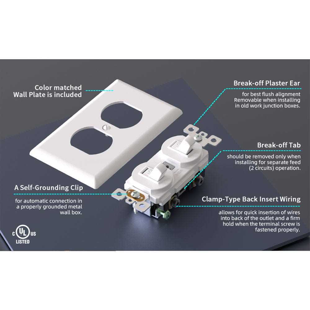 ELEGRP 15 Amp Combination 2 Single Pole Toggle Switches - Cheap Fitting