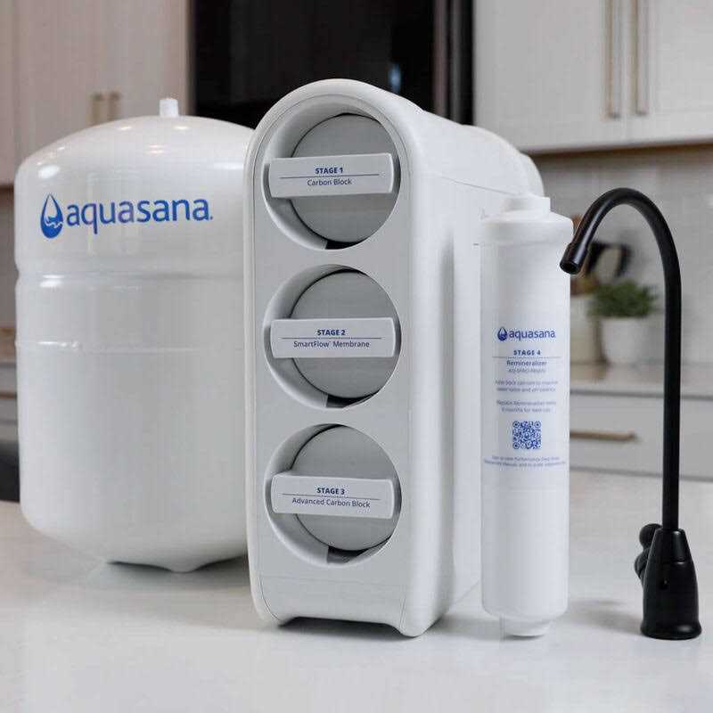 Aquasana SmartFlow Reverse Osmosis Water Filter System Chrome Faucet - Cheap Fitting