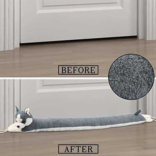 Magzo Under Door Draft Stopper 36 Inch Weighted Animal Noise Blocker for Door - Cheap Fitting