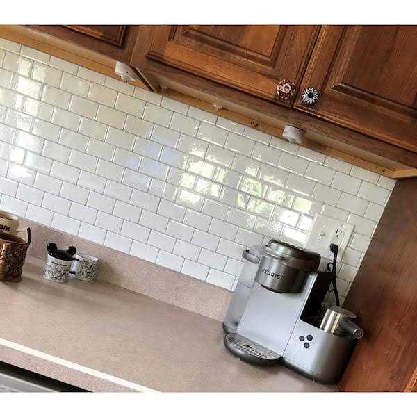 Art3d 12 in. x 12 in. Peel and Stick Vinyl Subway Backsplash Tile - Cheap Fitting