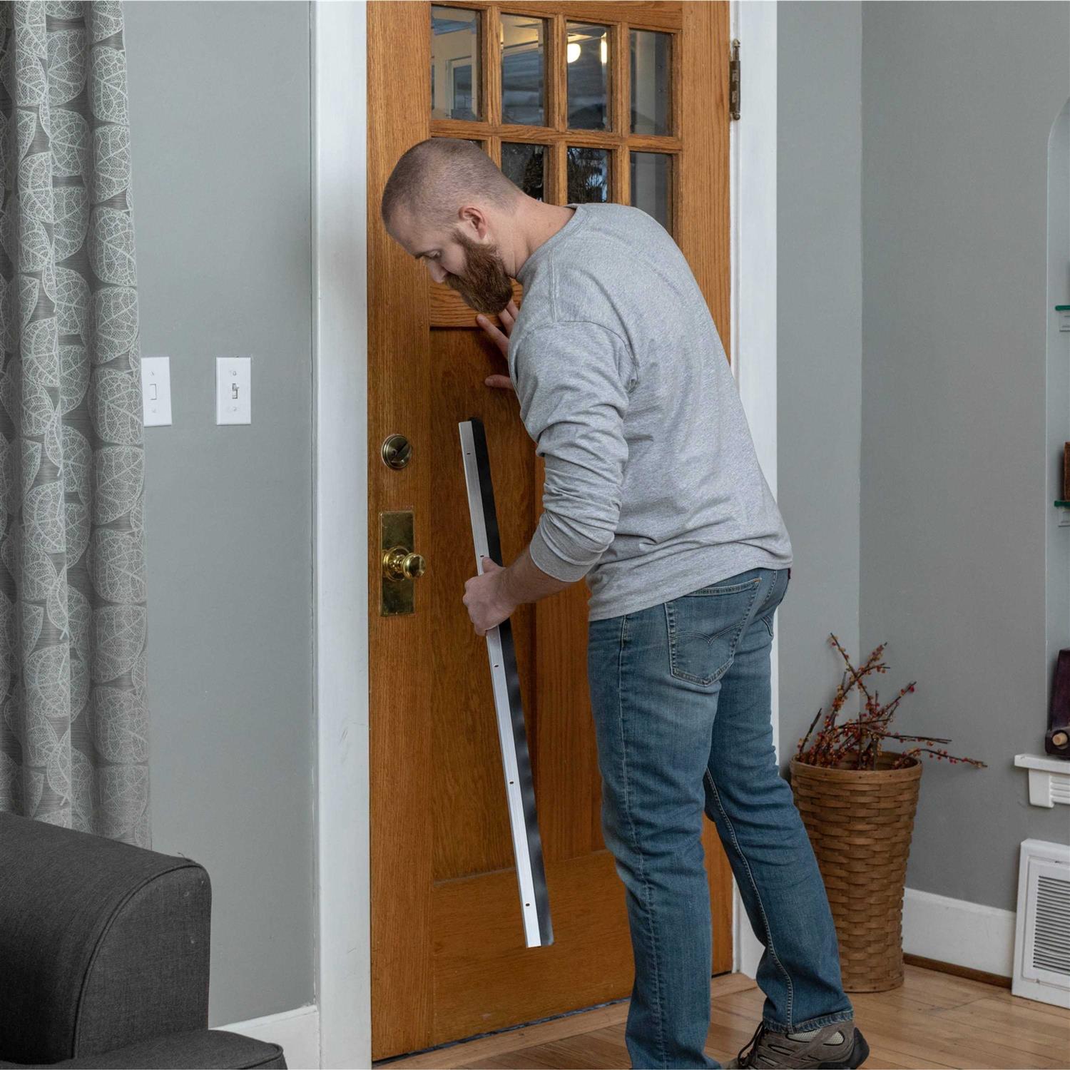 Duck Brand Silver Aluminum Door Bottom 1.625 in. x 36 - Cheap Fitting