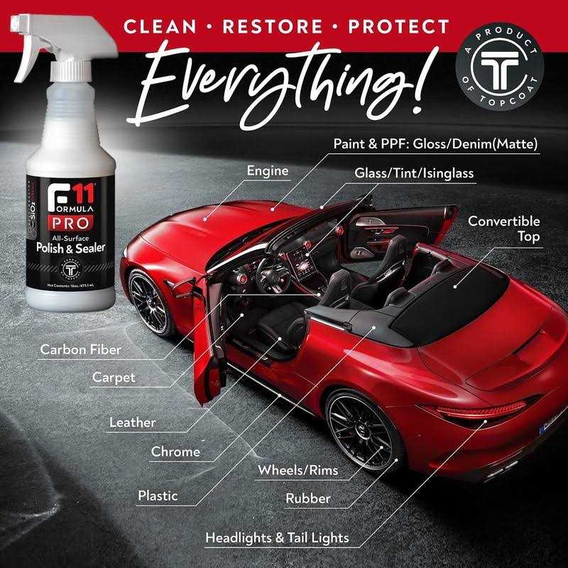 TopCoat F11PRO Spray F11 Pro Formula All-Surface Polish & Sealer for Cars and More - Cheap Fitting