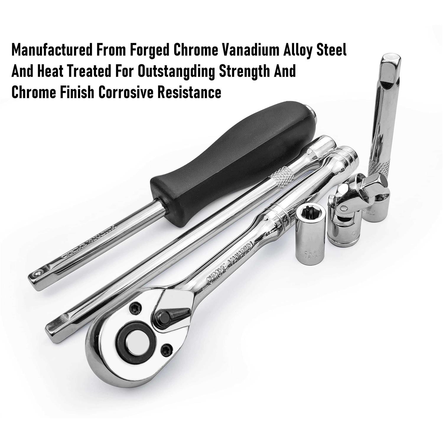 Seketman 76-piece 1/4′ Drive Socket Set1/4-inch Drive Master Socket Set with Ratchetsextensions with 1/4′ Drive Bits Setuniversal Joint - Cheap Fitting